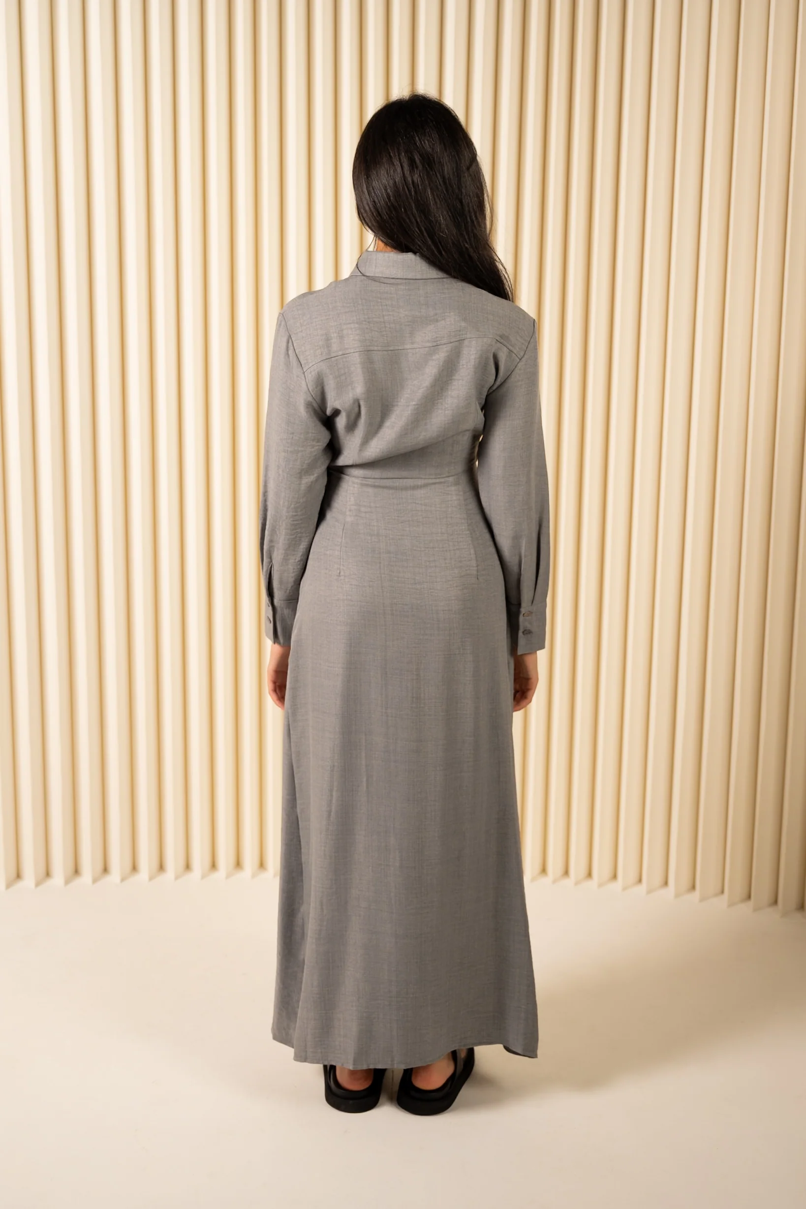 Denize Shirt Wrap Dress - Image 5