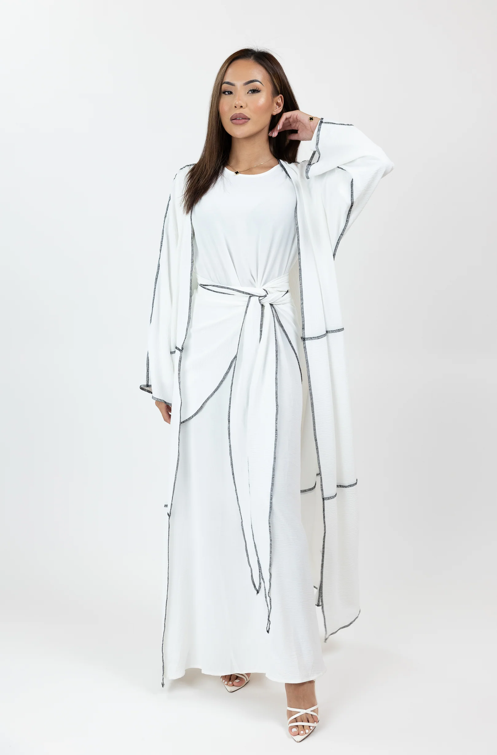 Dounya 3pc Abaya Set - Image 21