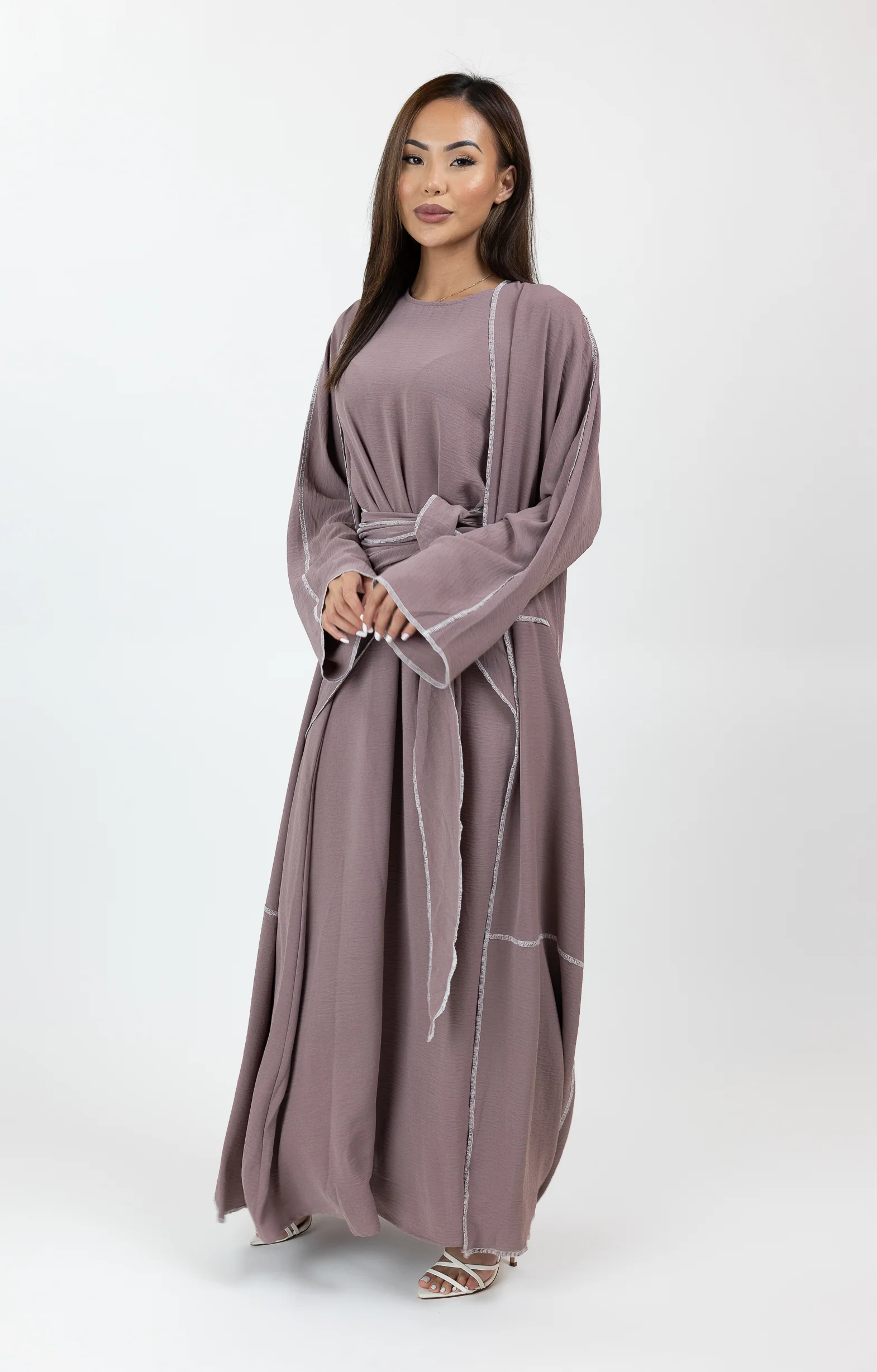 Dounya 3pc Abaya Set - Image 3