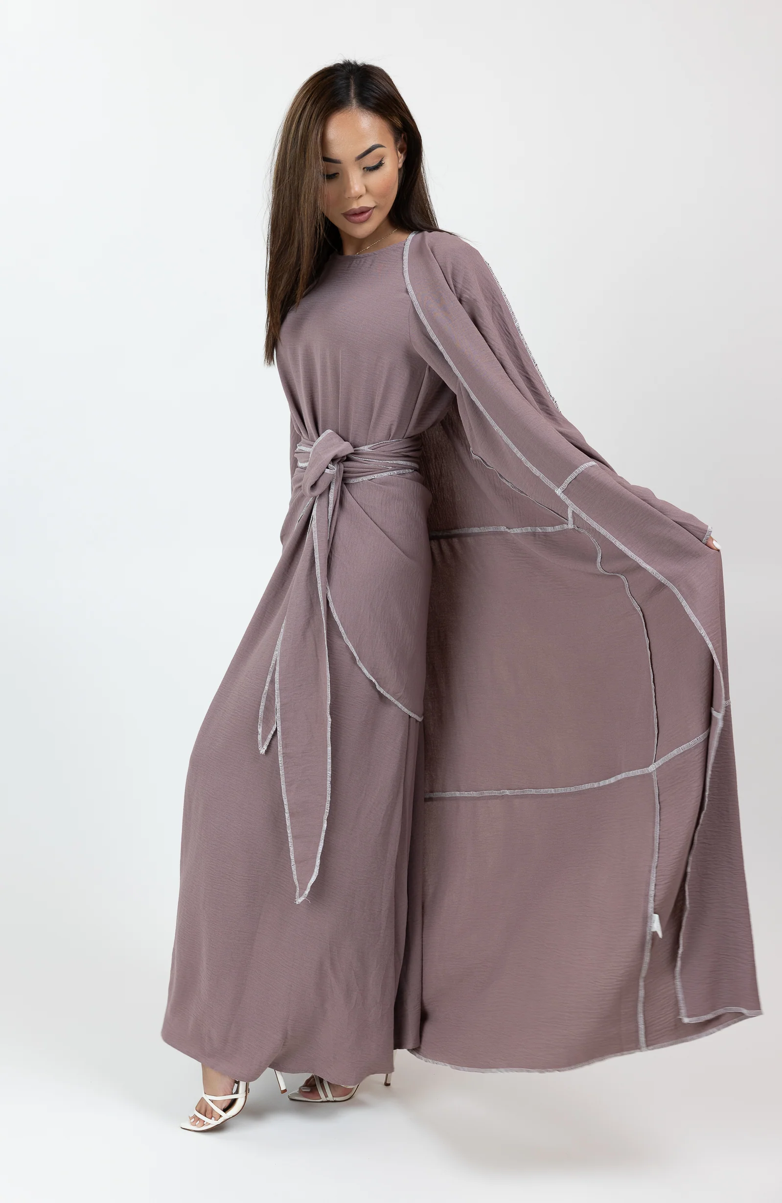 Dounya 3pc Abaya Set - Image 4