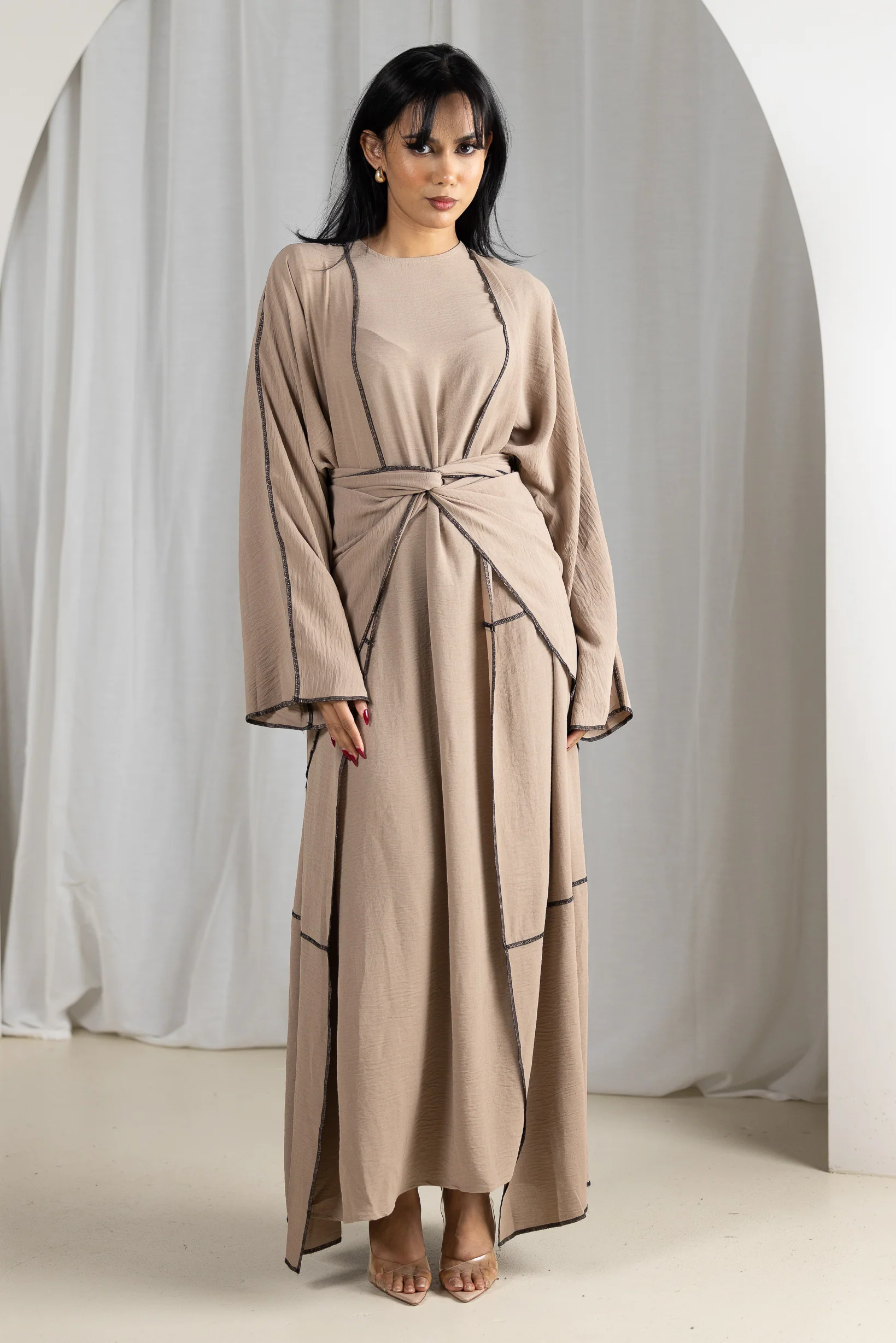 Dounya 3pc Abaya Set - Image 8