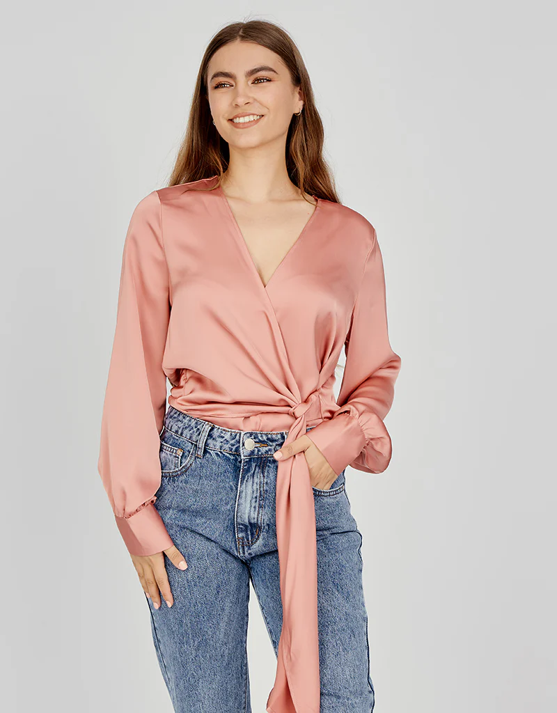 Drape Wrap Blouse - Image 2
