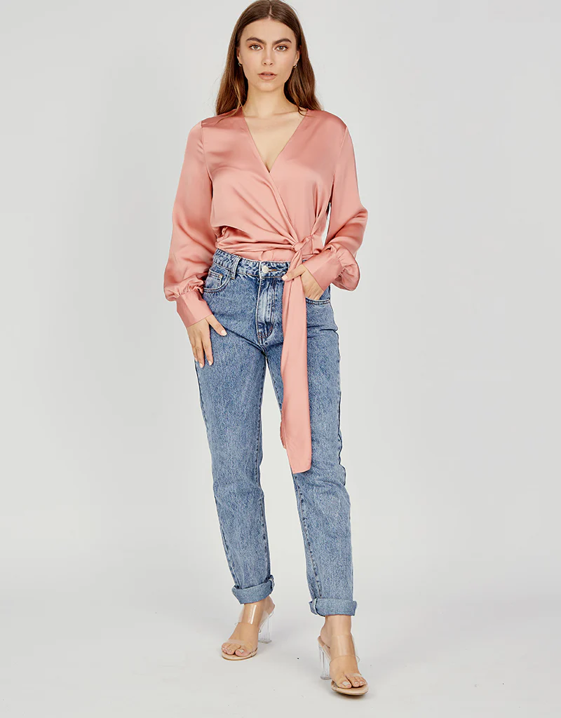 Drape Wrap Blouse - Image 3