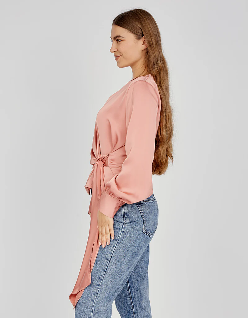 Drape Wrap Blouse - Image 4