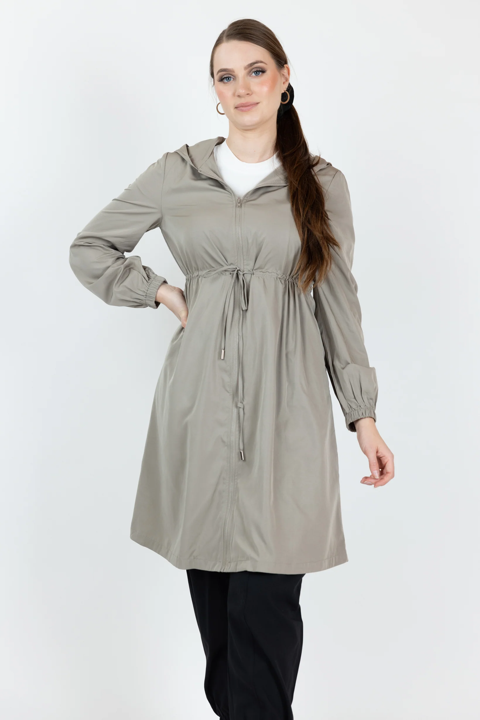 Drawstring Parachute Jacket