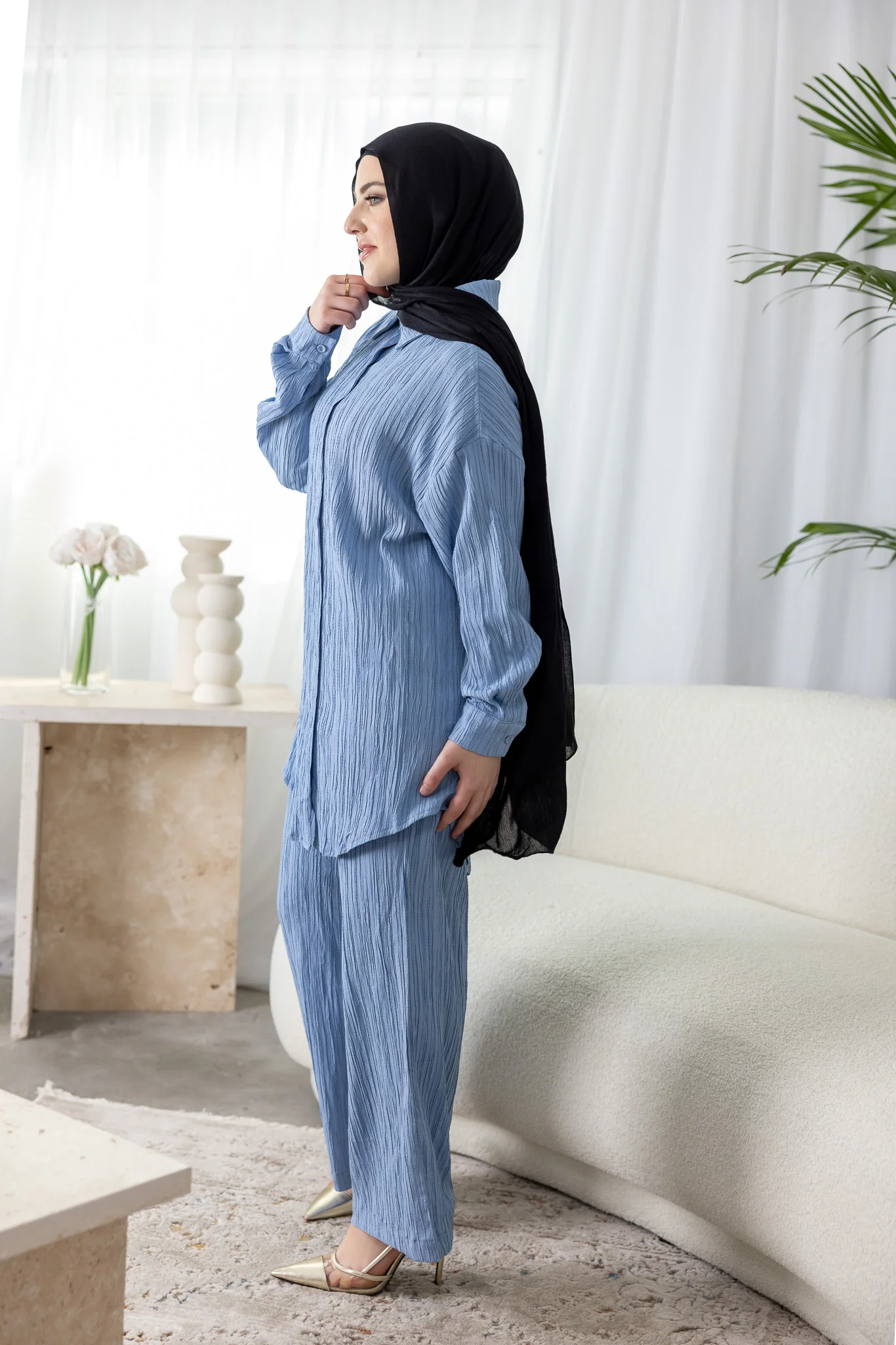 Dream Longline Textured Shirt - Image 13