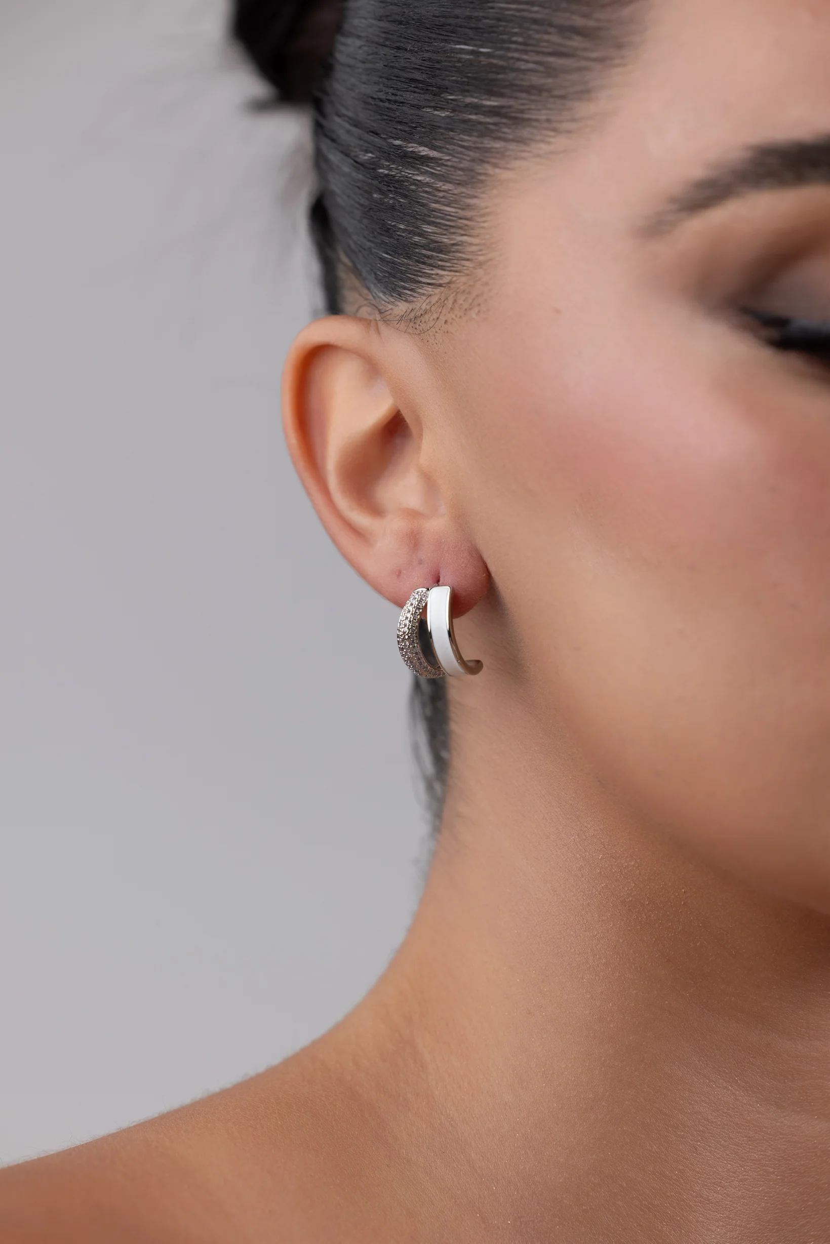 Dual Hoop Earrings - Image 3