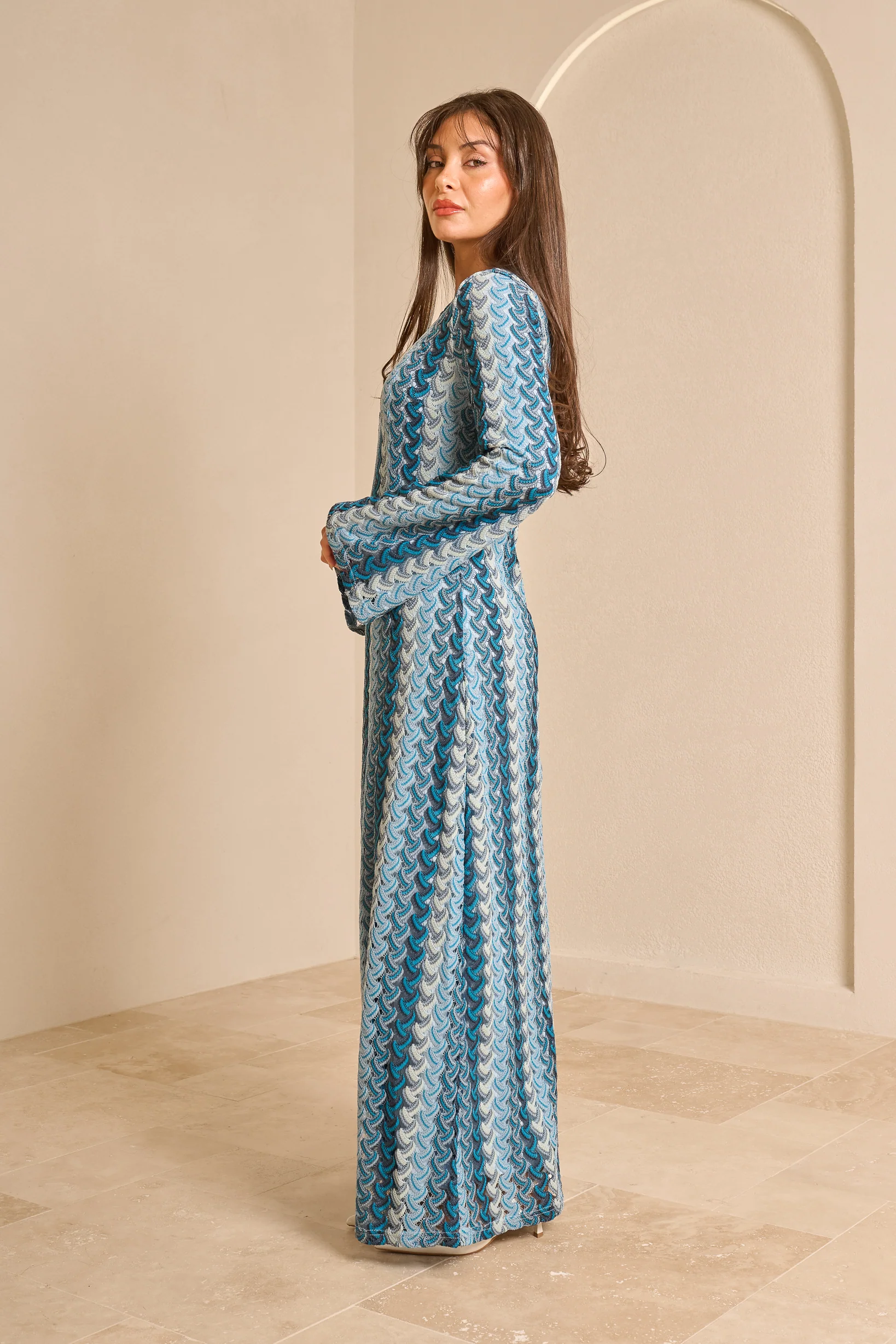 Èlan Chevron Muse Dress - Image 3