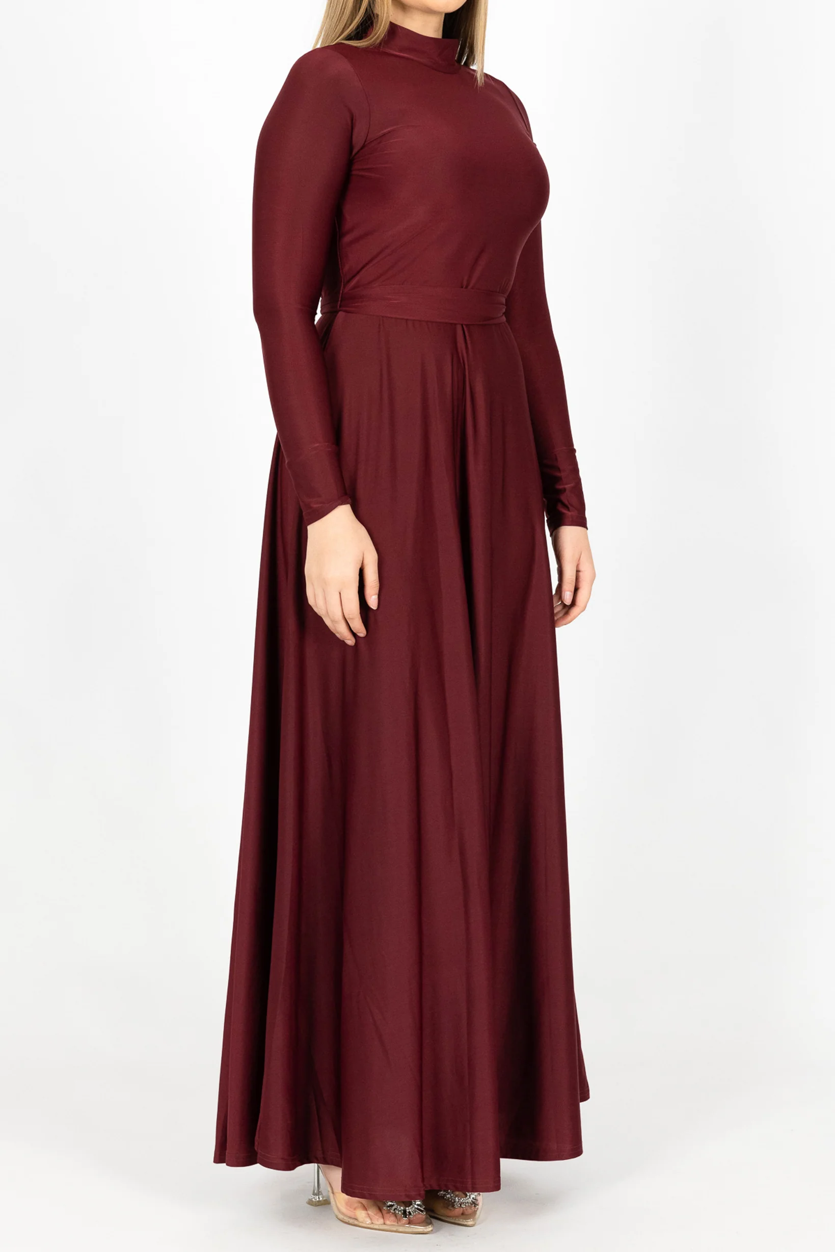 Elara Satin Maxi Dress - Image 6