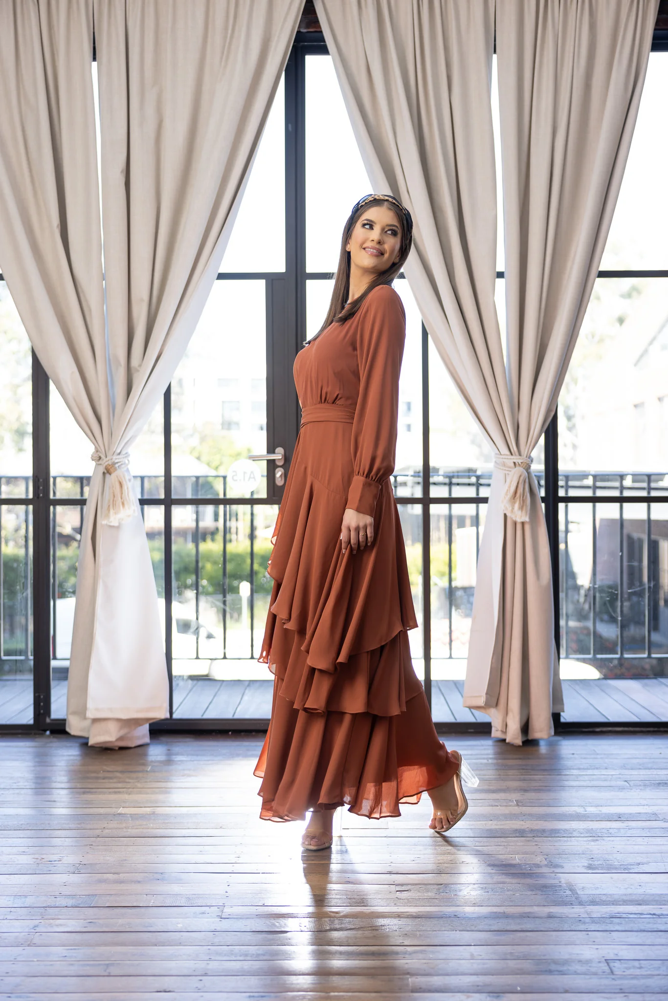 Ellaine Tiered Maxi Dress - Image 9
