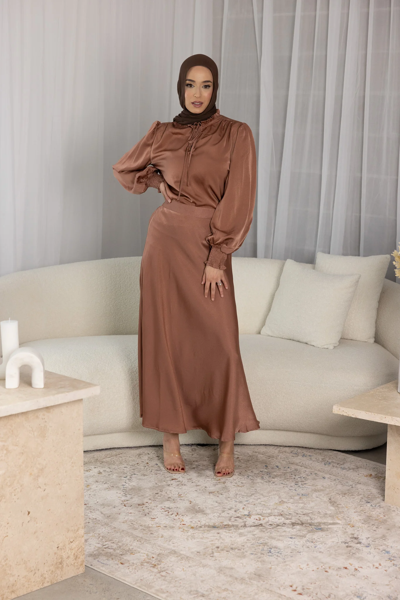 Ellarose Satin Blouse - Image 13