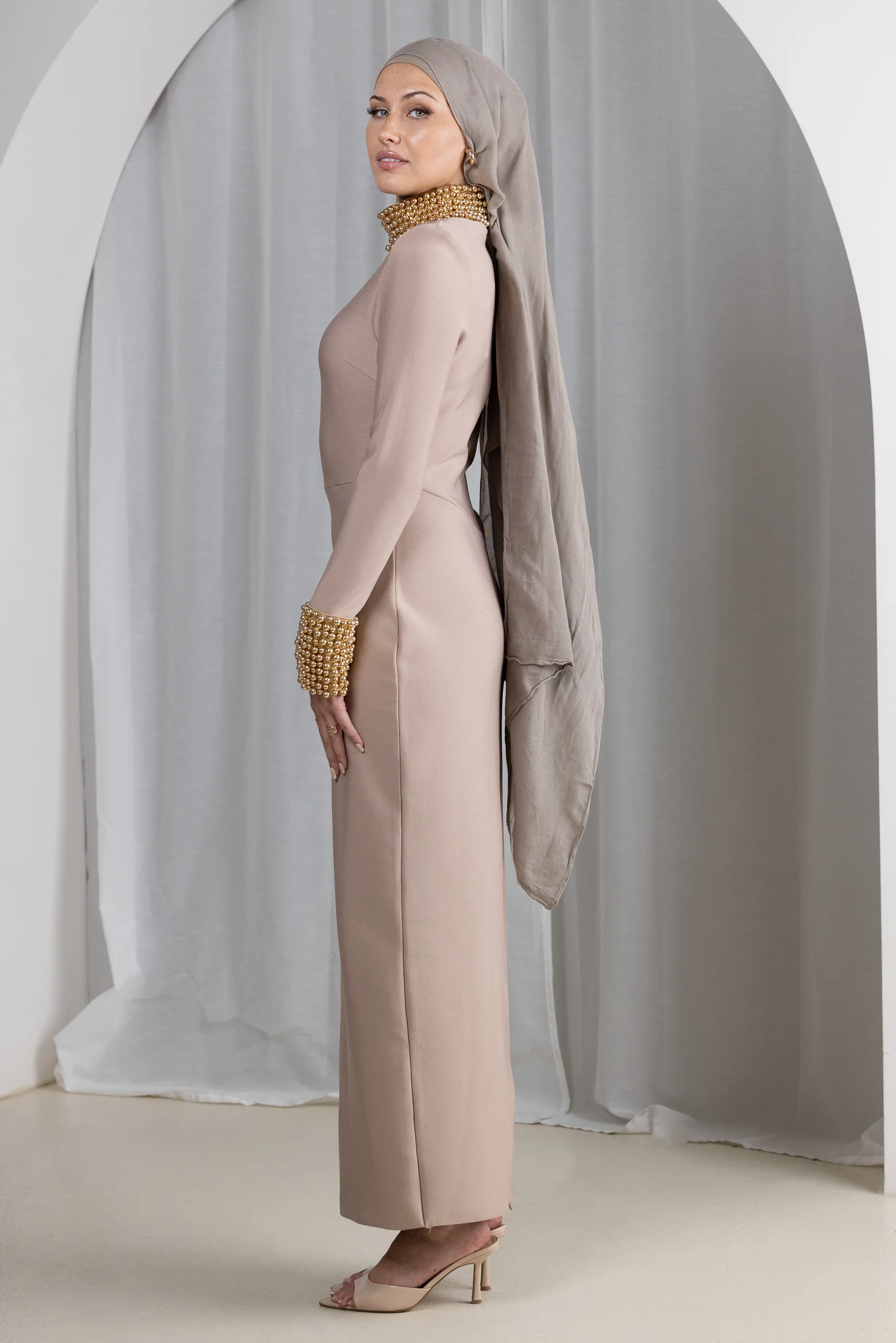 Embellished Pearl Dress - Image 15