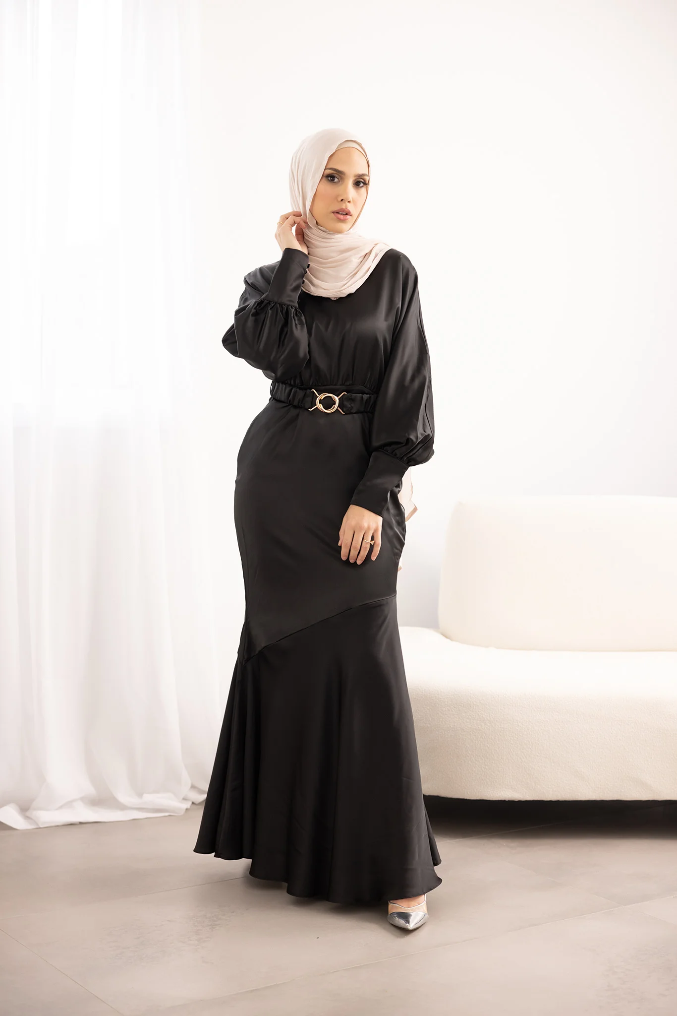 Emilijah Satin Dress - Image 13