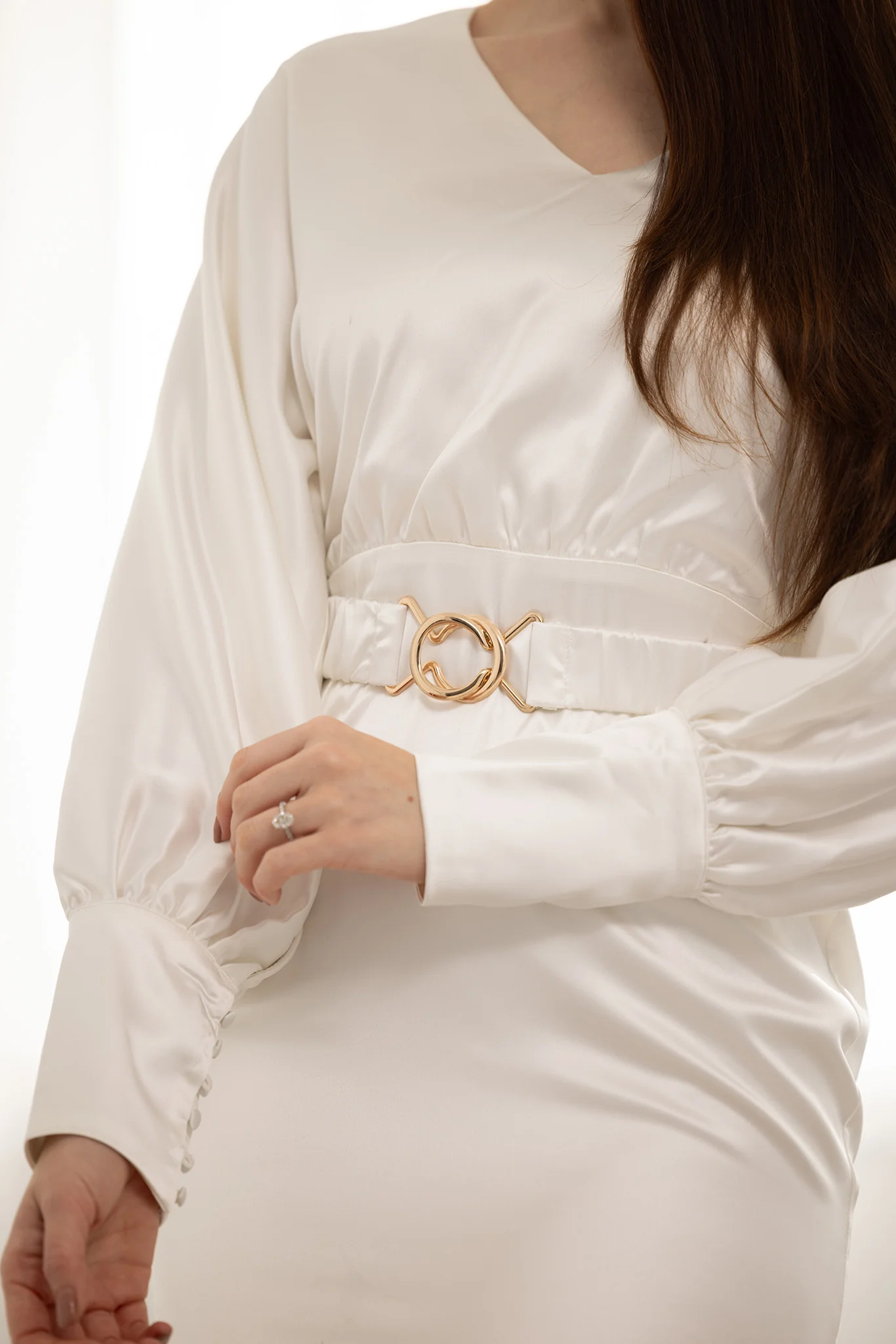 Emilijah Satin Dress - Image 7