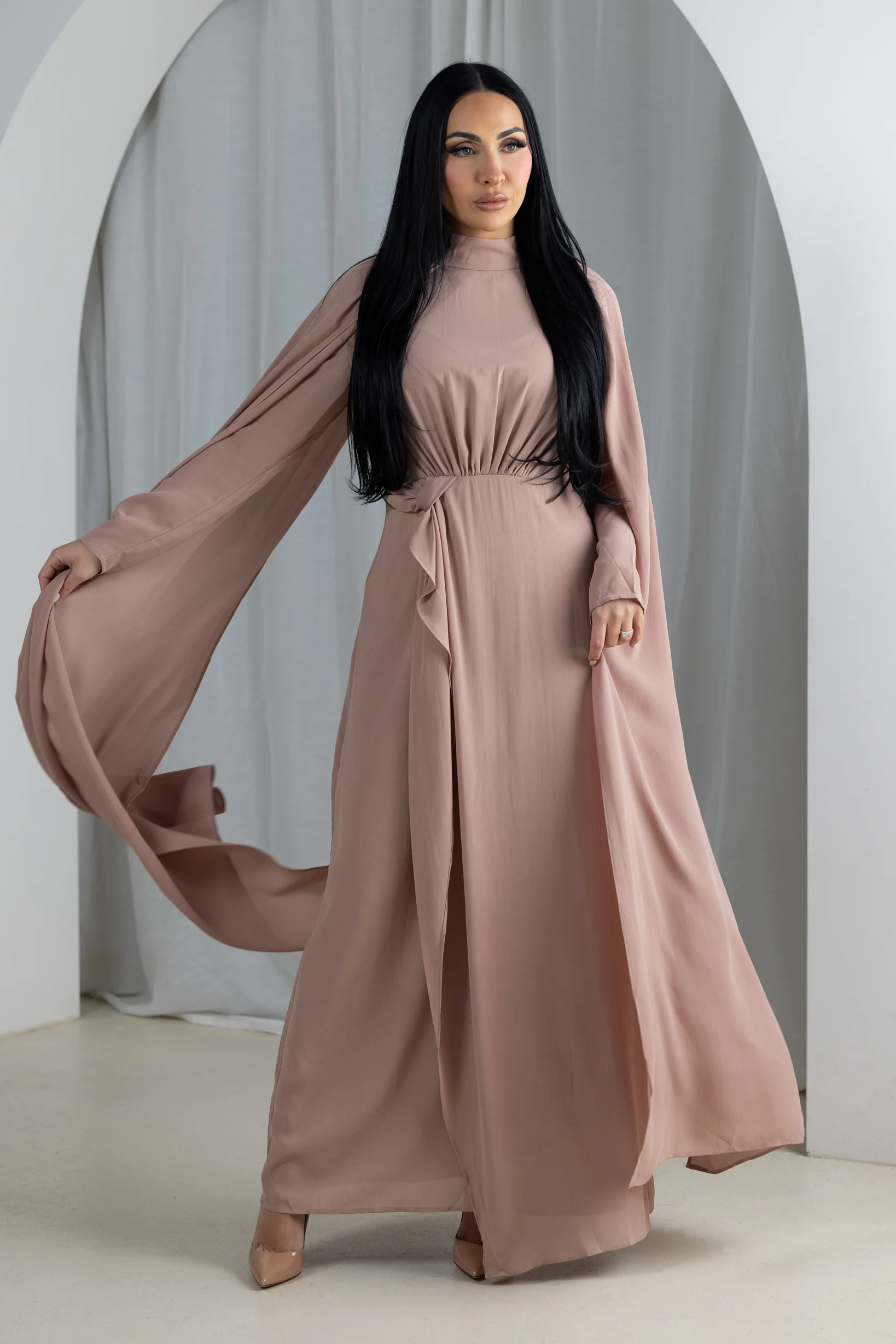 Eminent Cape Sleeve Dress - Image 3