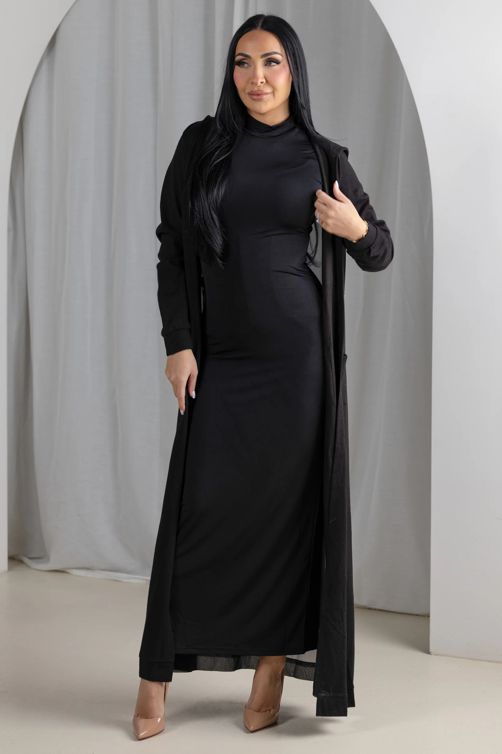 Eminent Chiffon Back Cardigan - Image 2