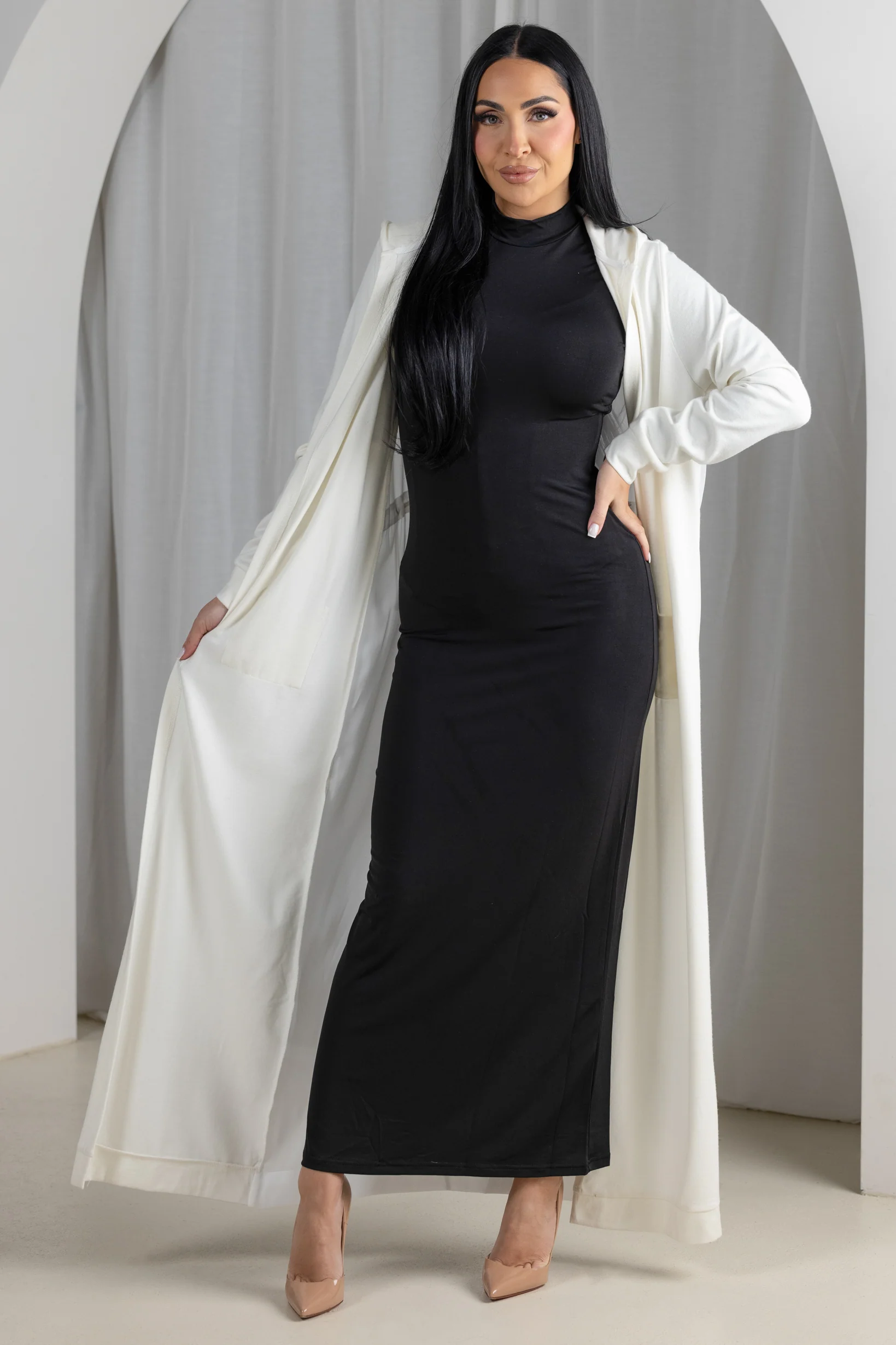 Eminent Chiffon Back Cardigan - Image 5