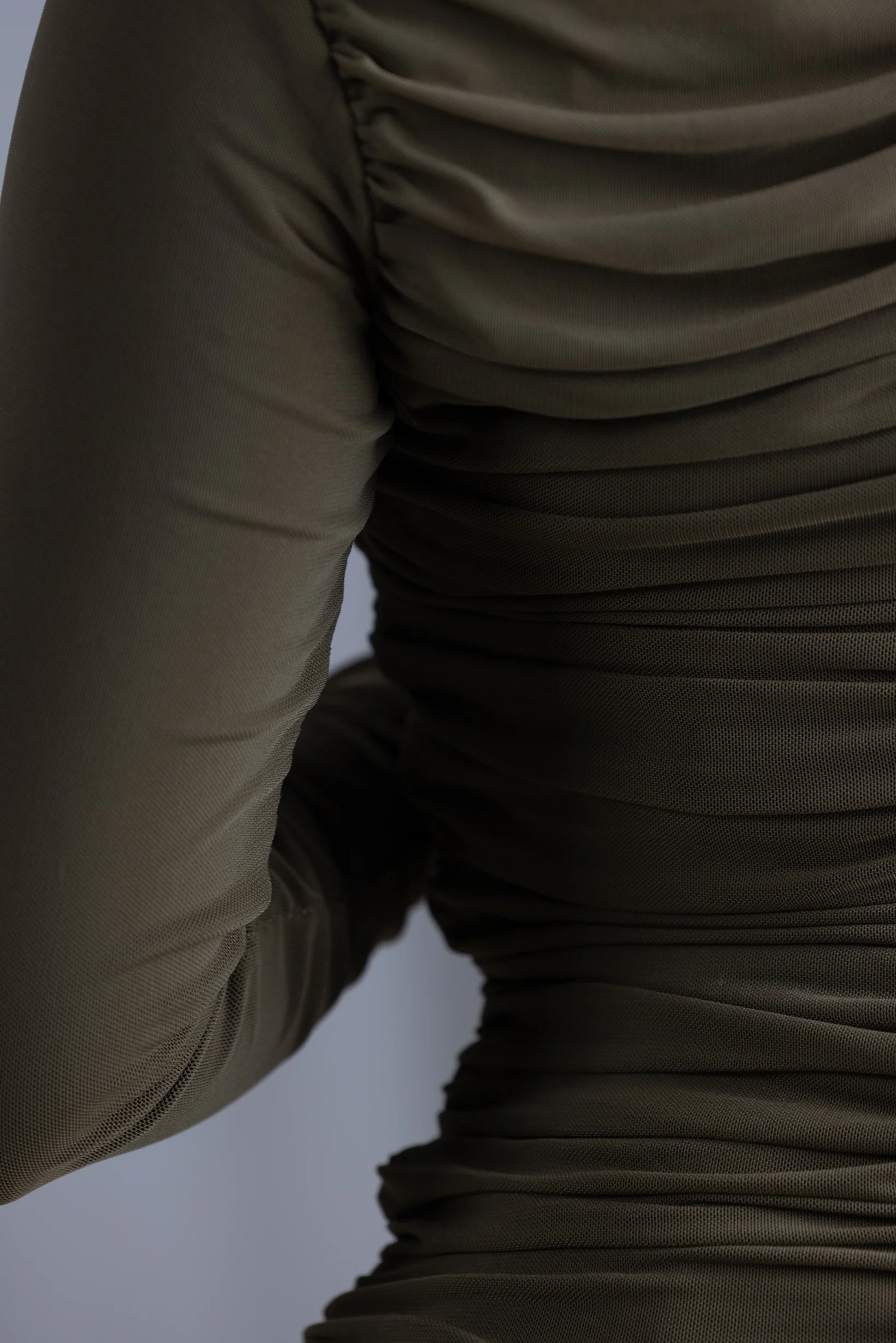 Eminent Mesh Crossover Blouse - Image 4
