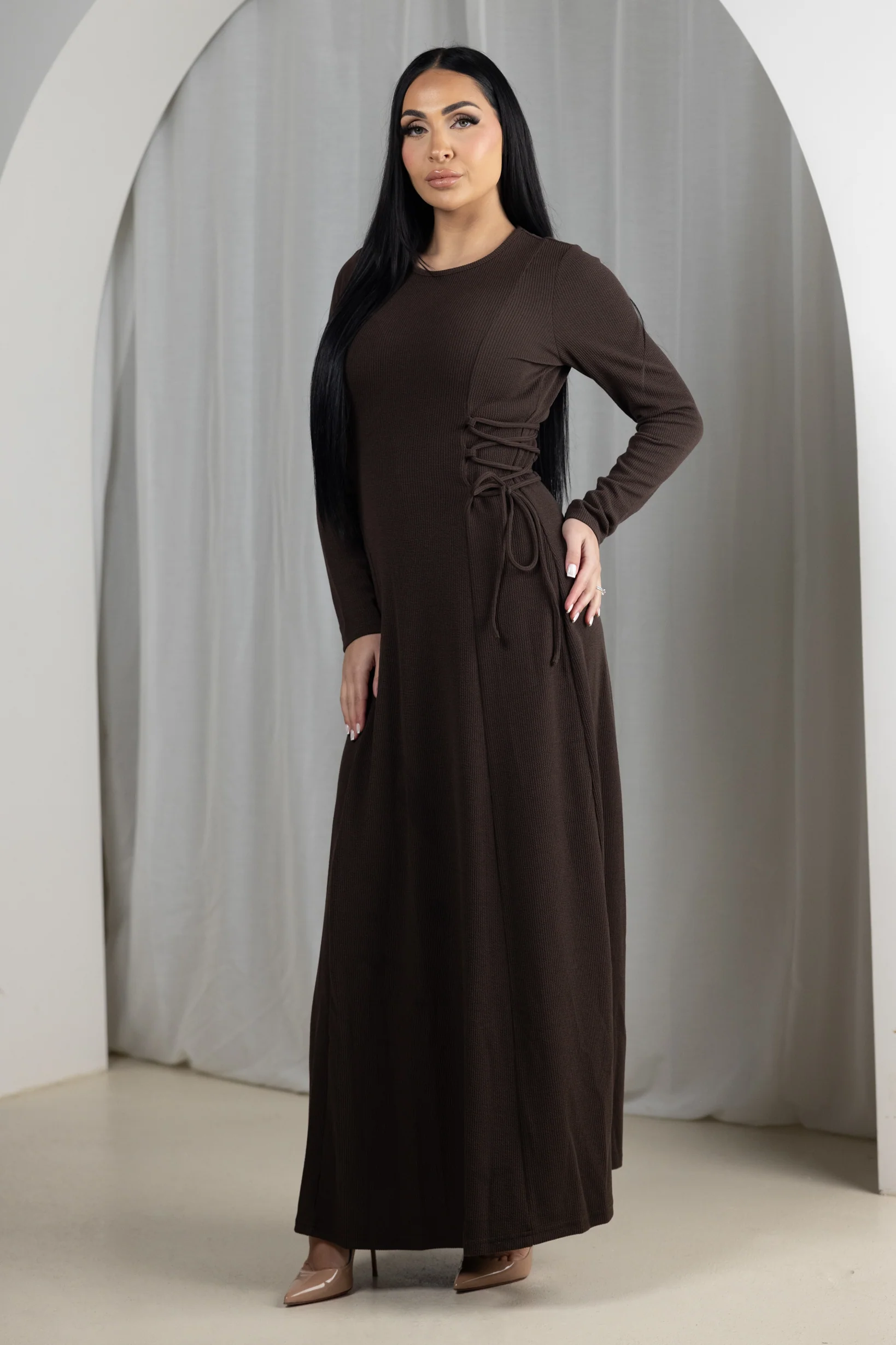 Eminent Waist Tie Rib Dress - Image 13