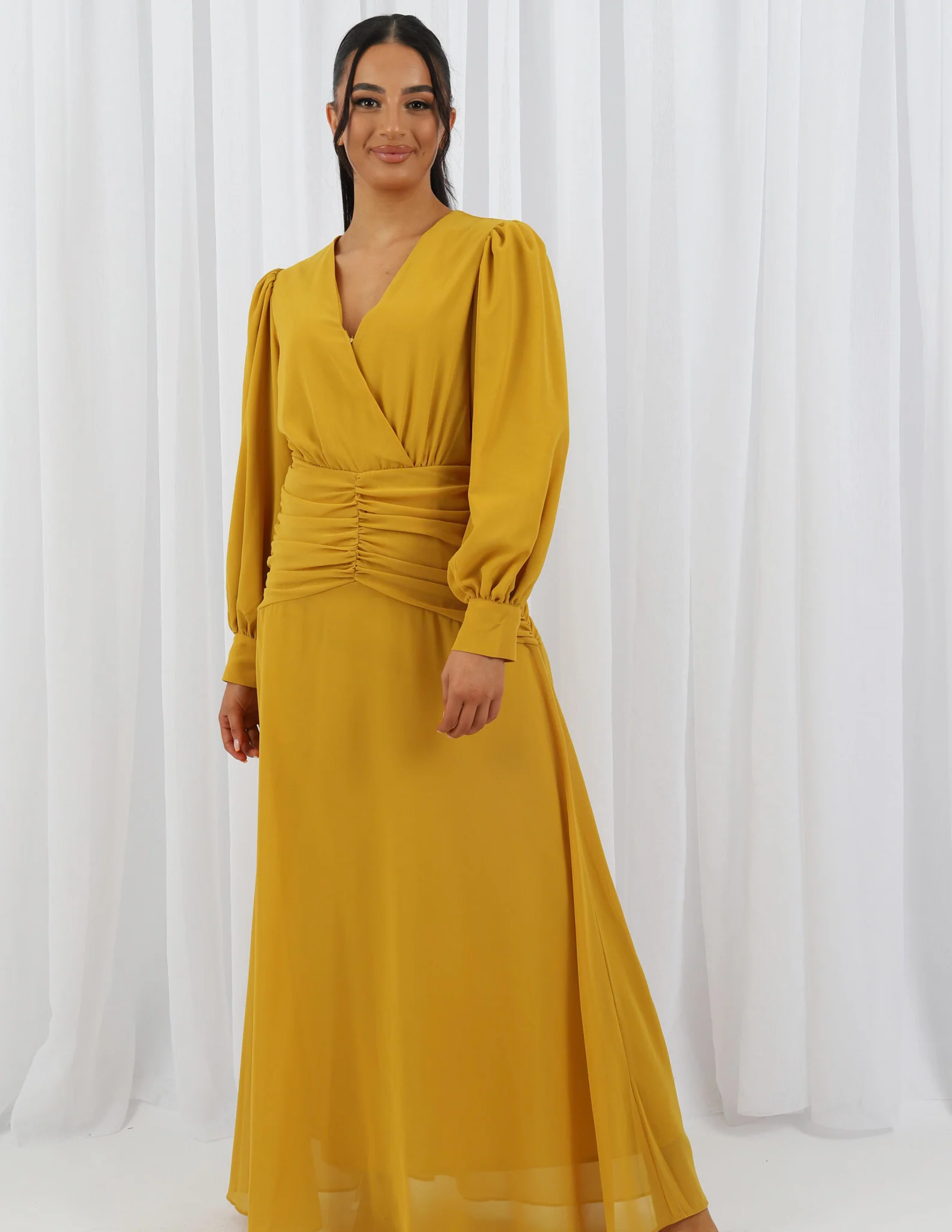 Enya Ruched Waist Dress - Image 4