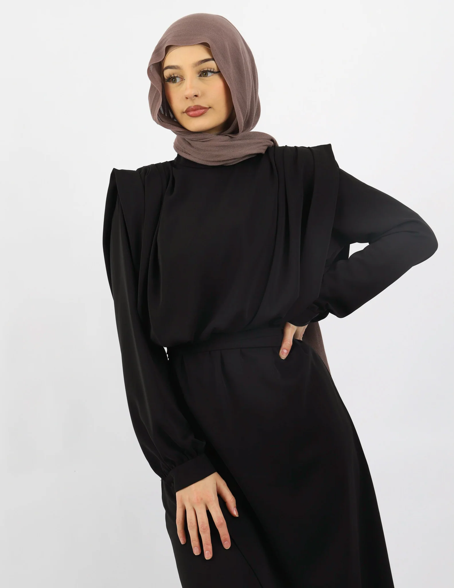 Escape Azora Asymmetric Blouse and Pants Set - Image 5