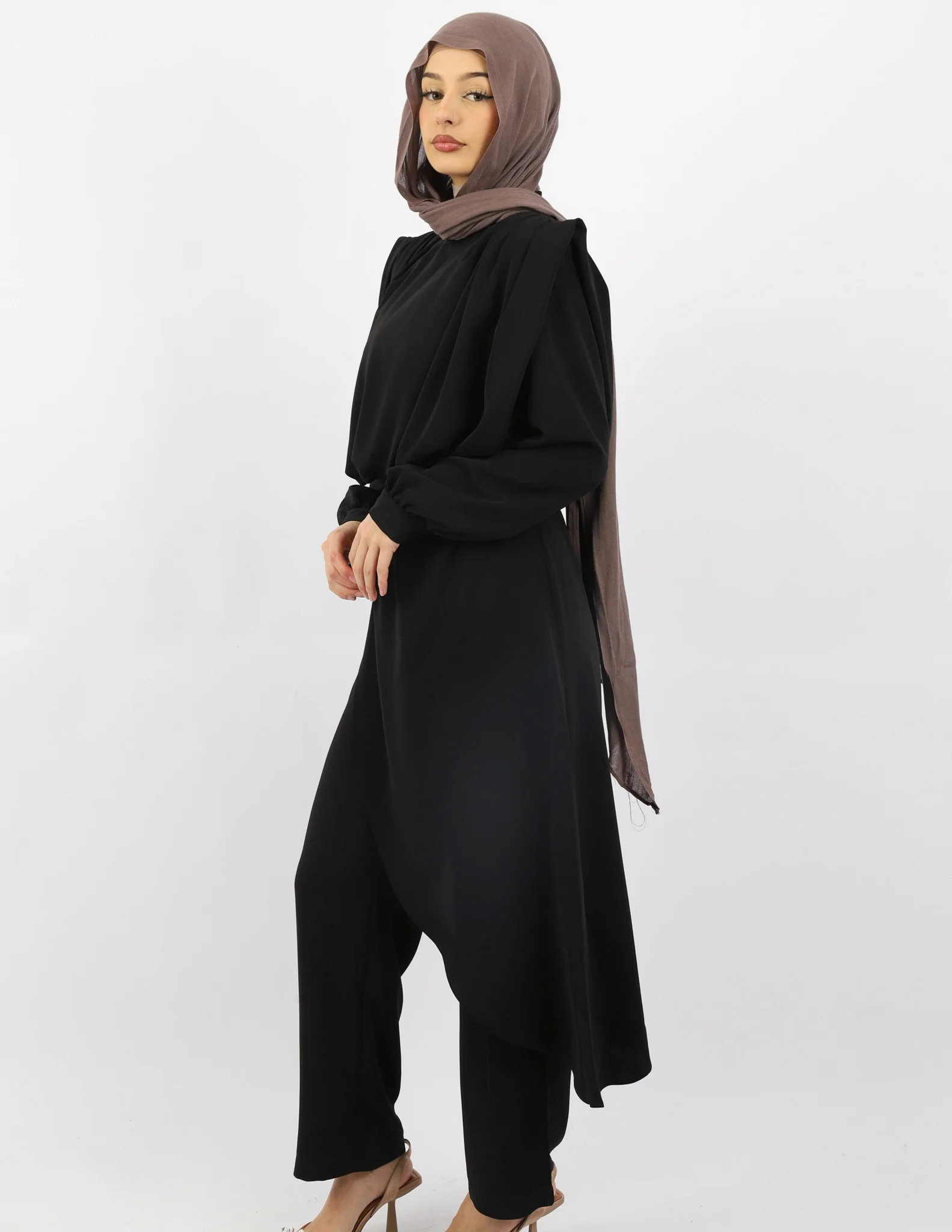 Escape Azora Asymmetric Blouse and Pants Set - Image 6