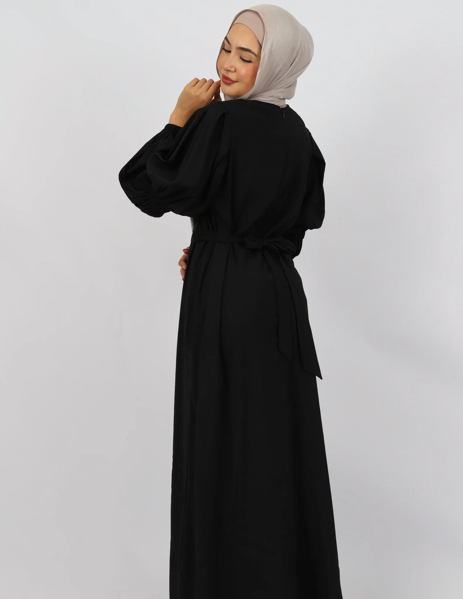 Escape Detailed Sleeve Maxi Dress - Image 8