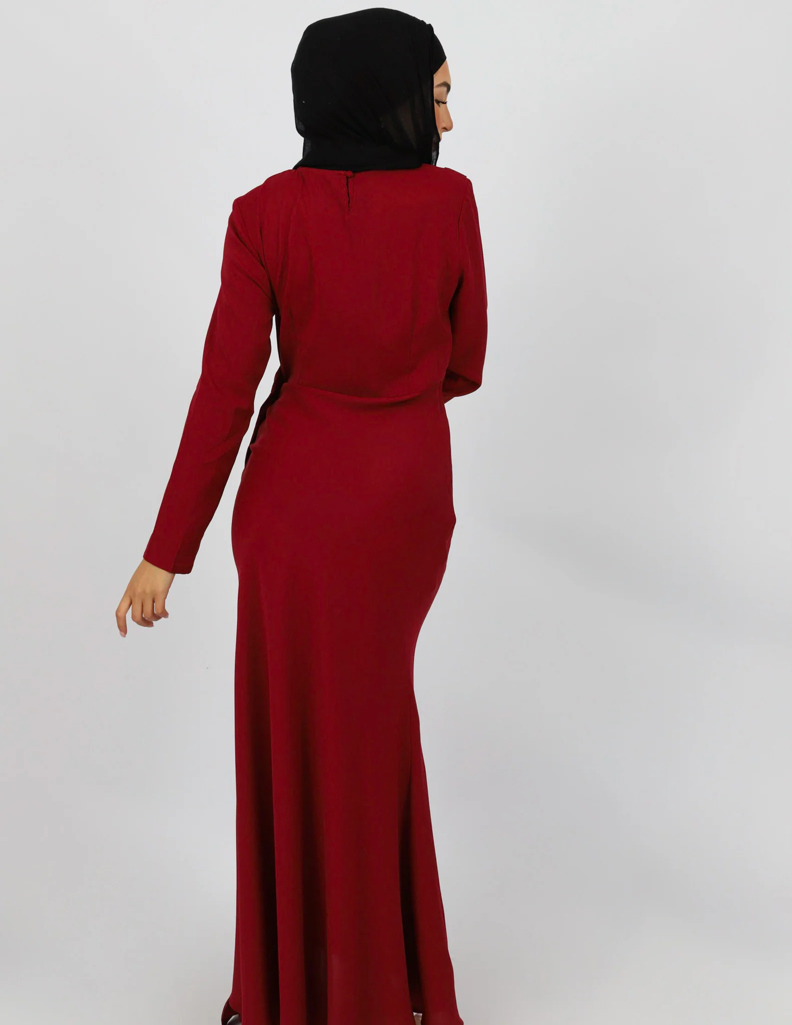 Escape Kalina Satin Drape Dress - Image 7