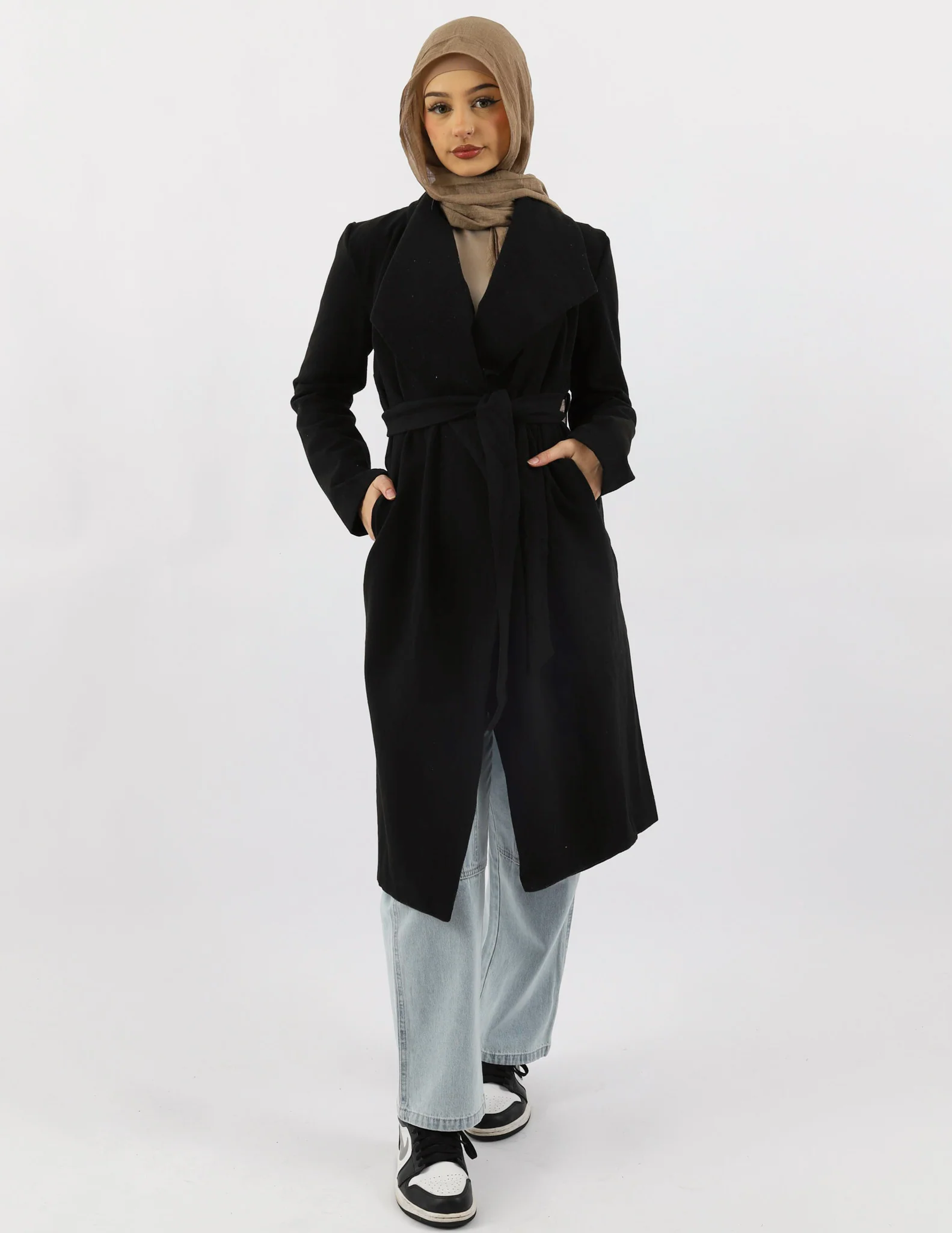 Escape Long Tie Up Coat - Image 7