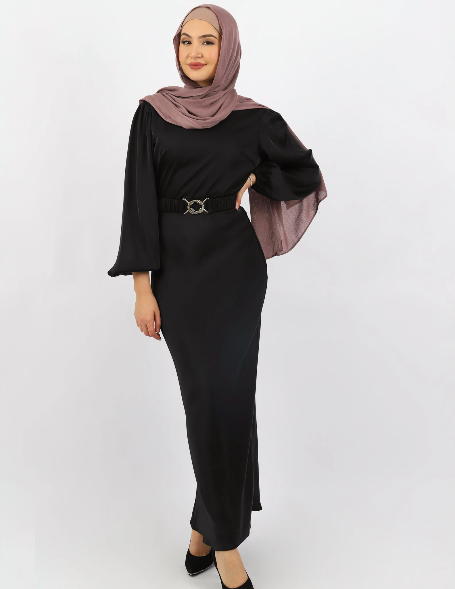 Escape Maysoon Satin Dress - Image 11