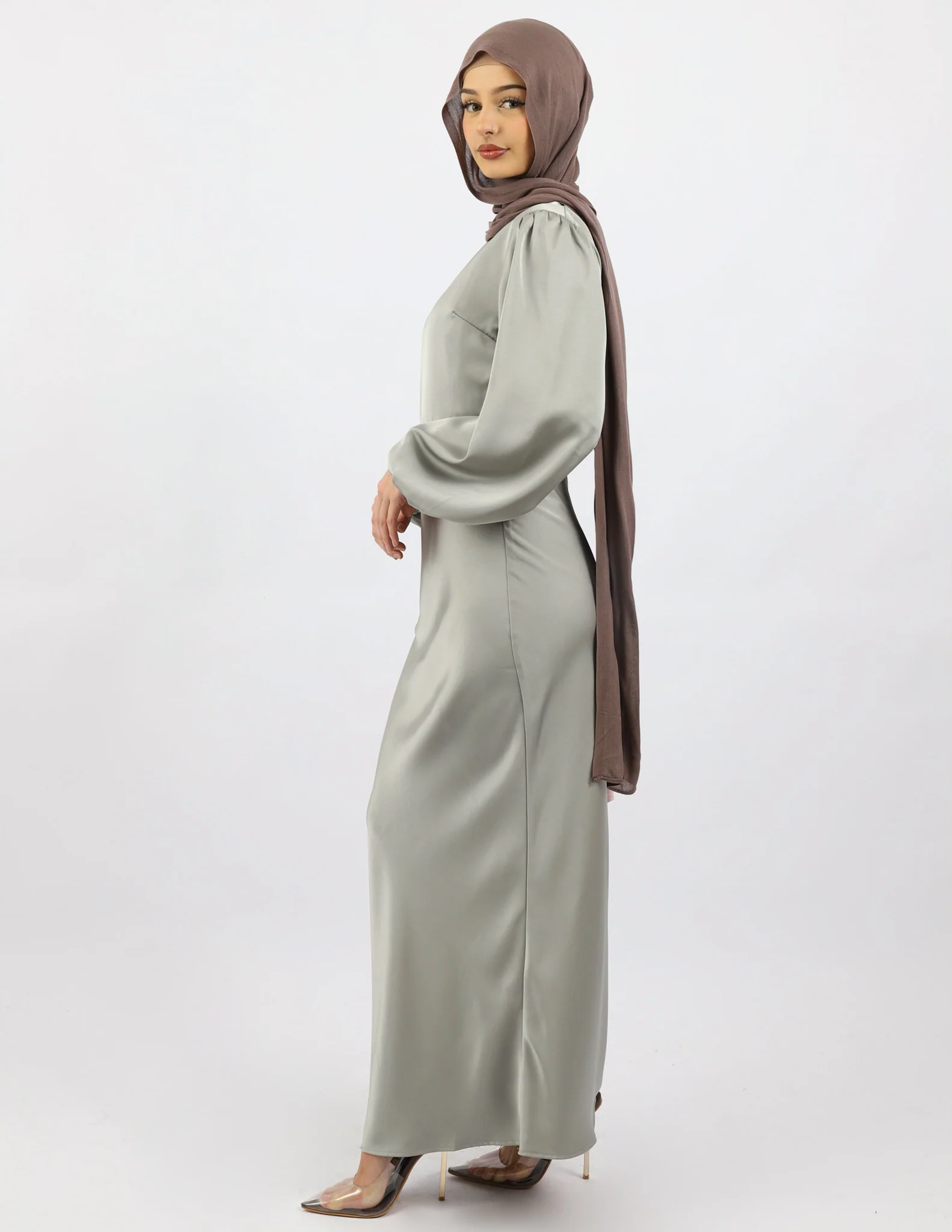 Escape Maysoon Satin Dress - Image 18
