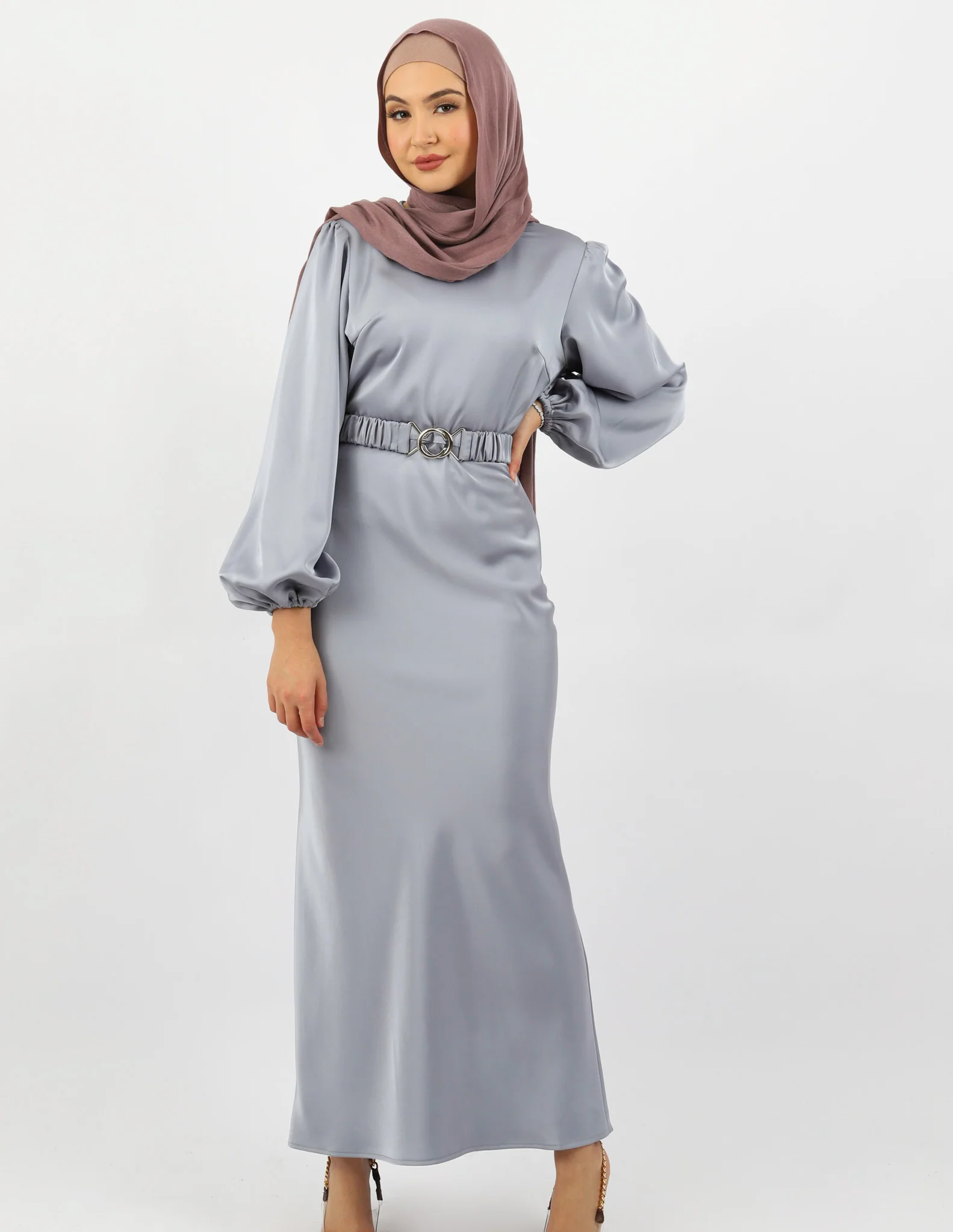 Escape Maysoon Satin Dress - Image 6