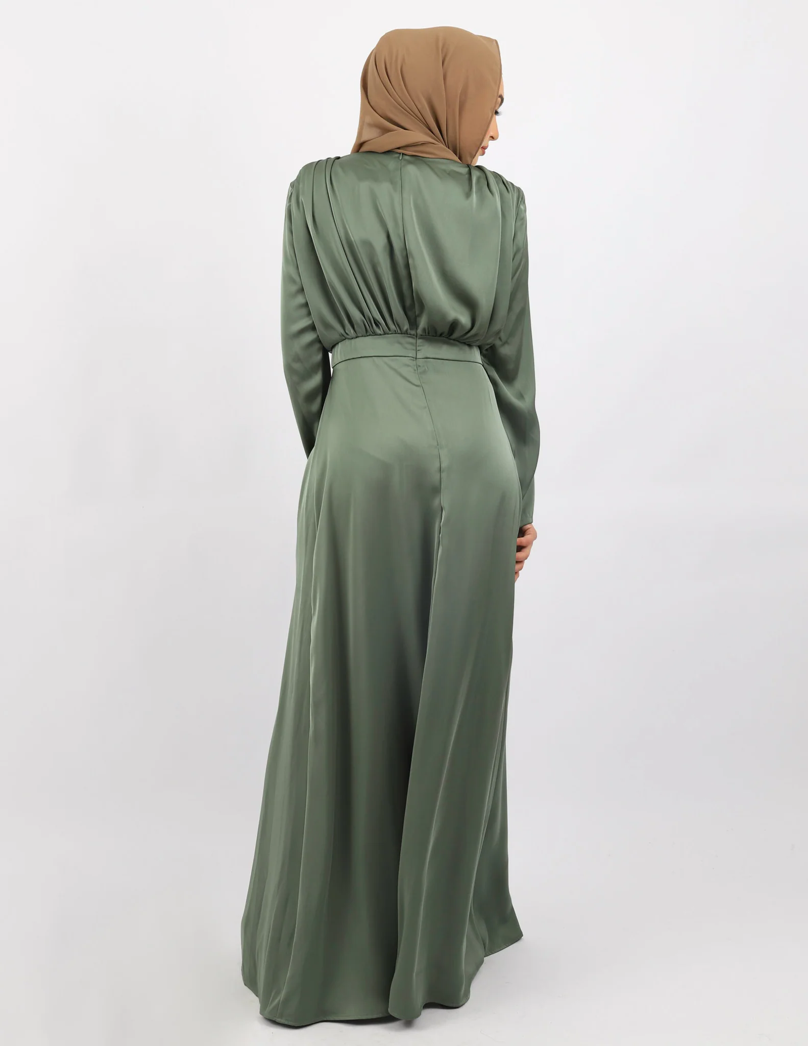 Escape Pleat Wrap Dress - Image 14