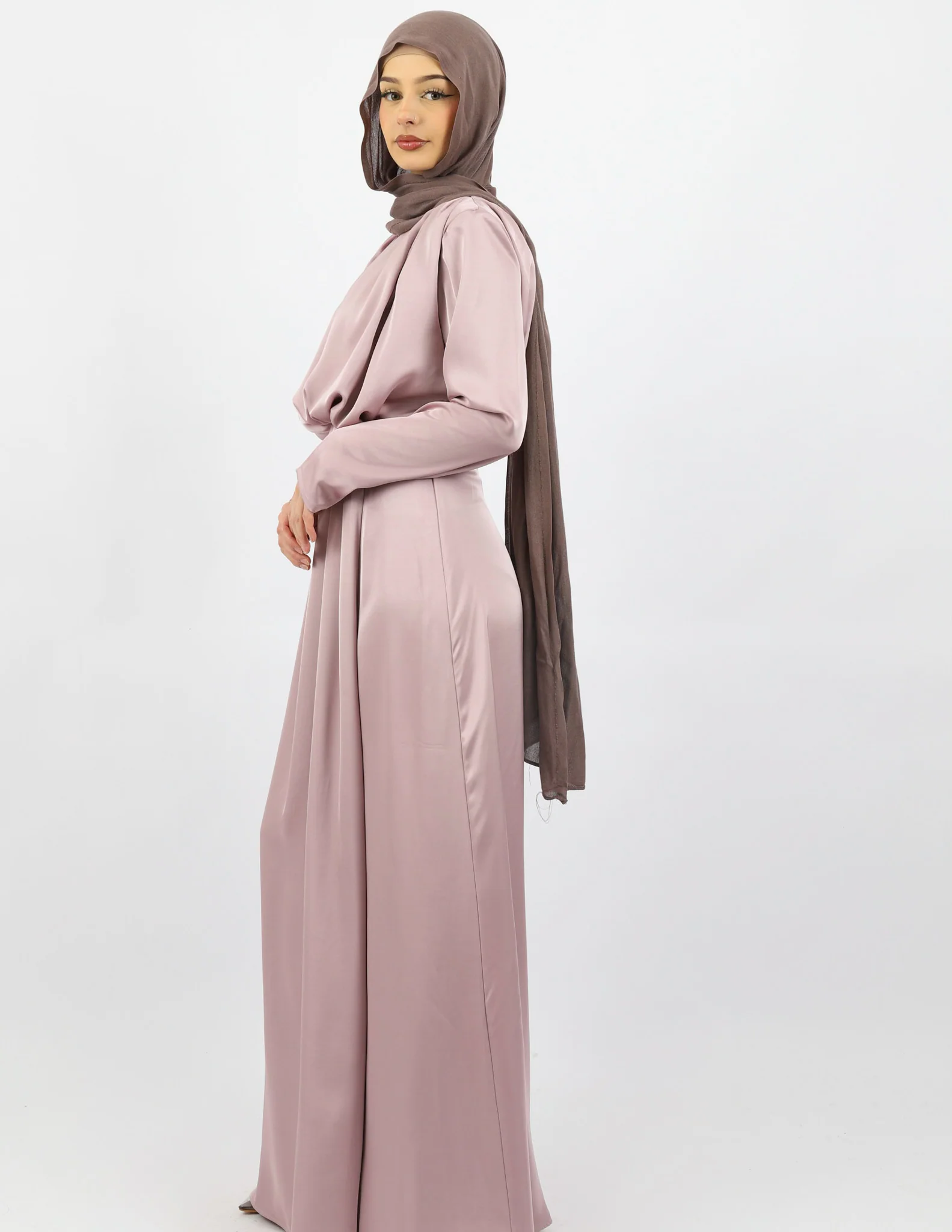 Escape Pleat Wrap Dress - Image 3