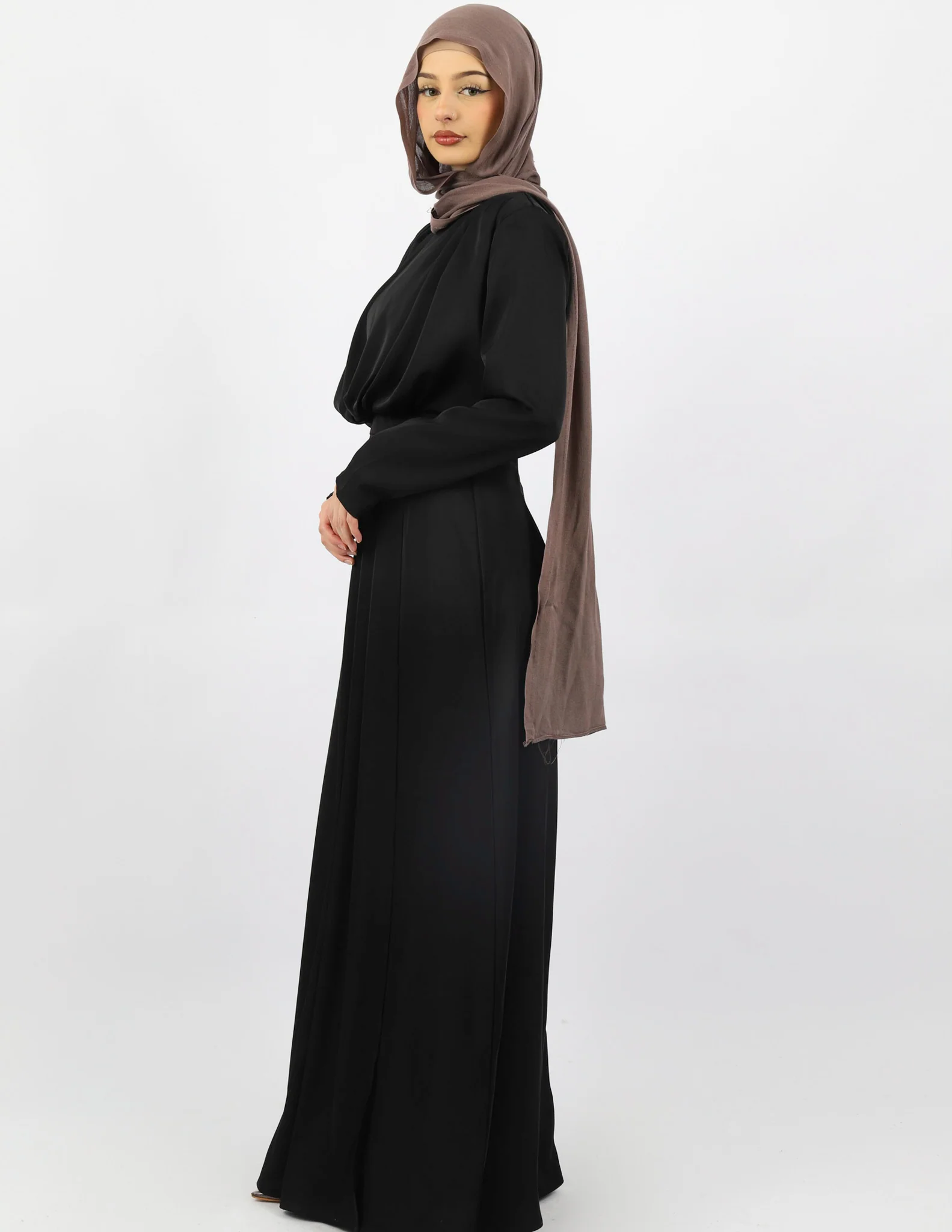 Escape Pleat Wrap Dress - Image 8