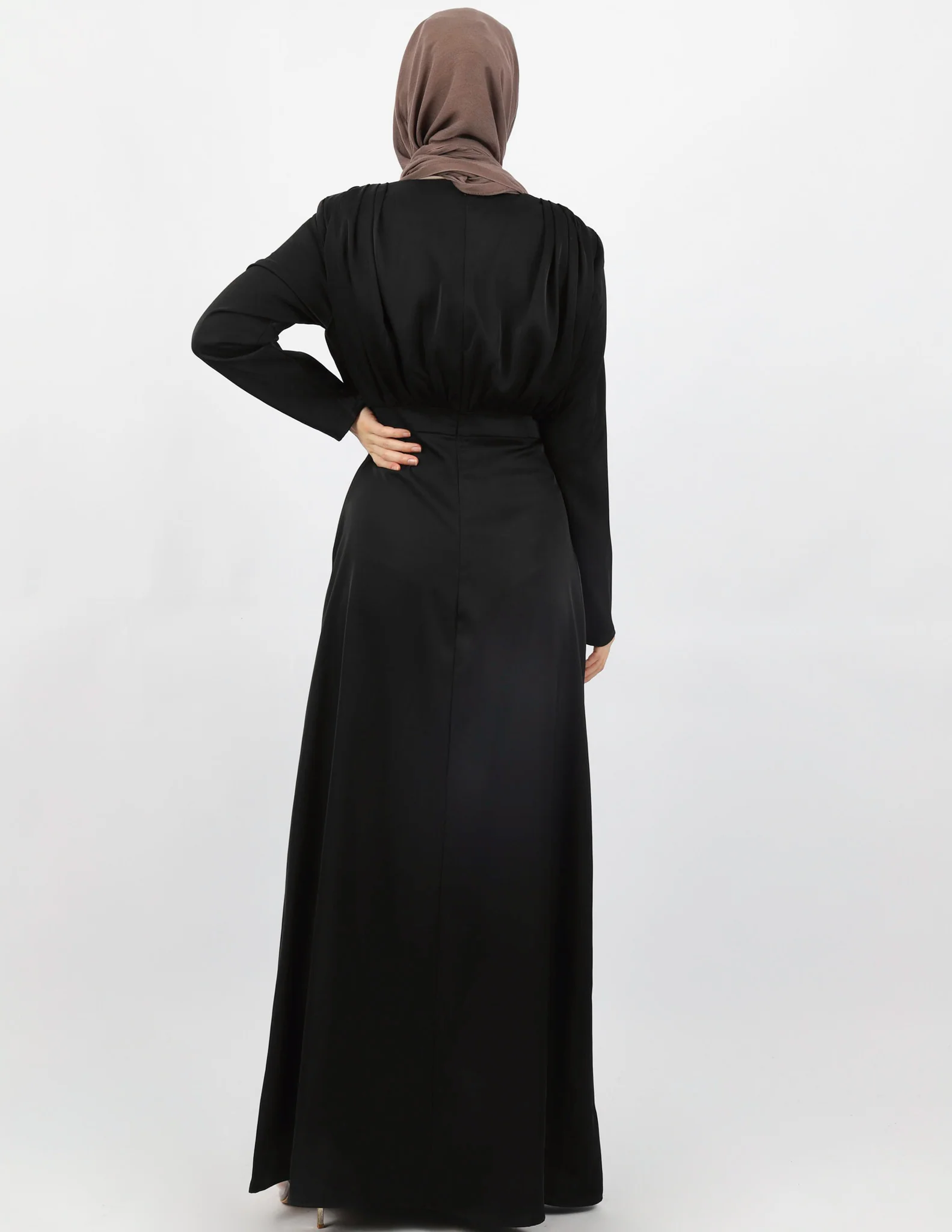 Escape Pleat Wrap Dress - Image 9