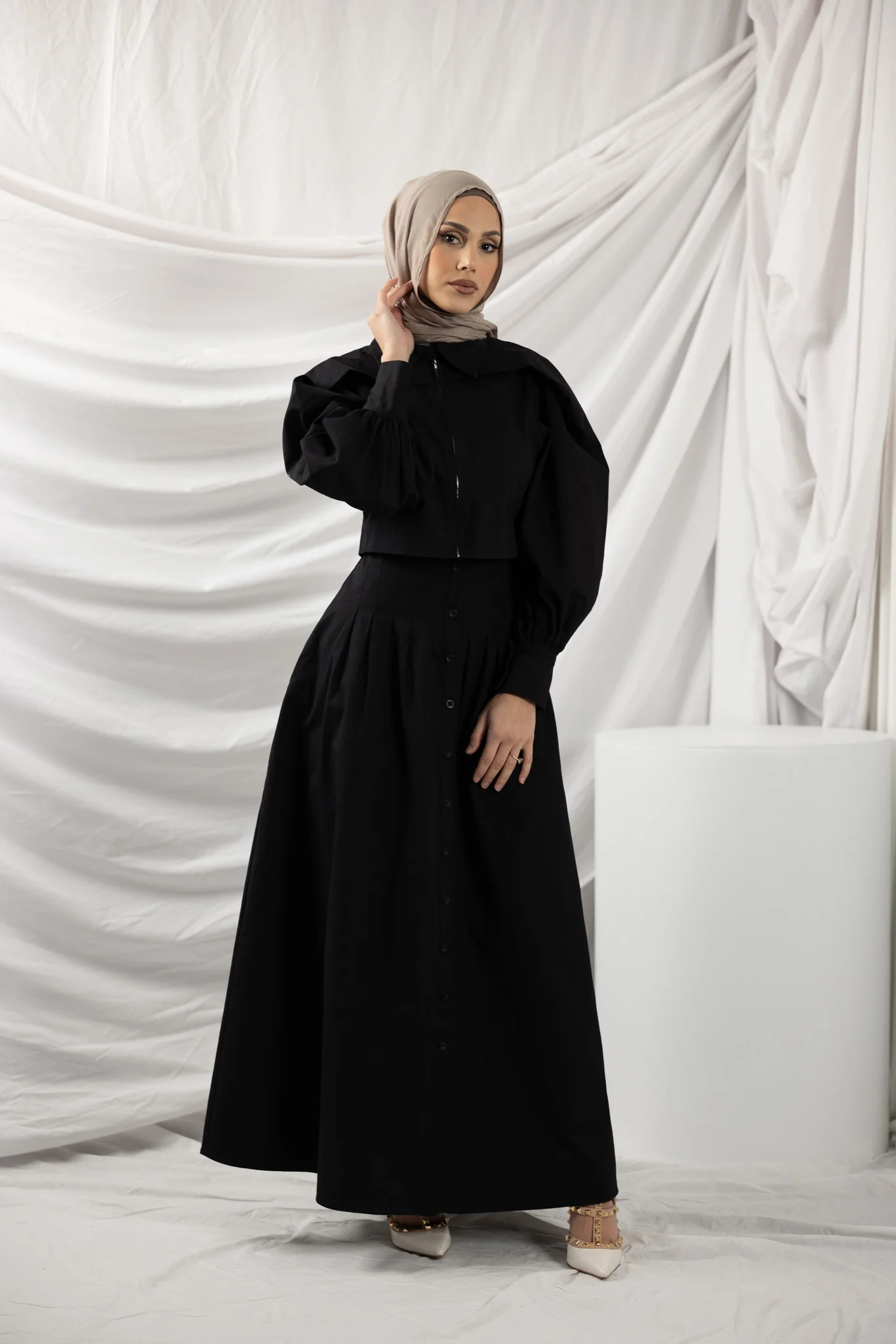Farah Button Detailed Maxi Skirt - Image 10