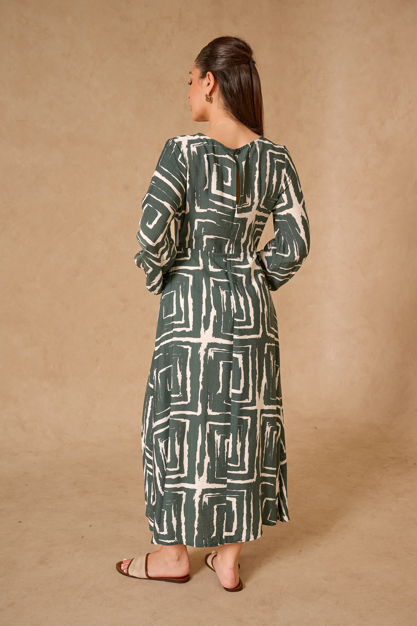 Fiona Print Dress - Image 6