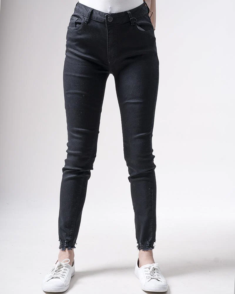 Frayed Hem Jeans - Image 5