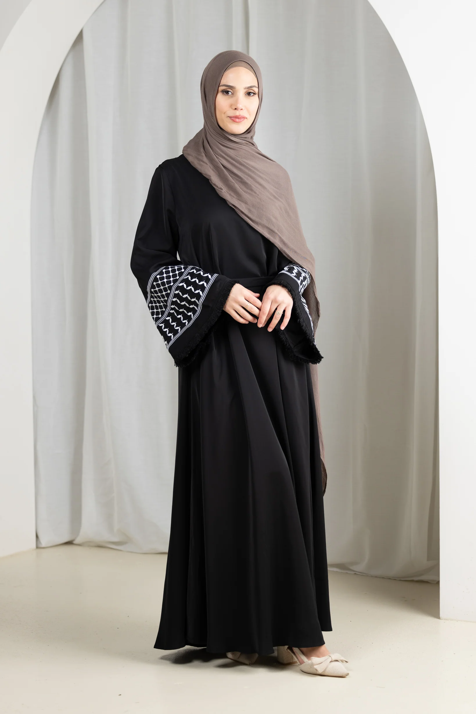 Gaza Embroidered Abaya - Image 2