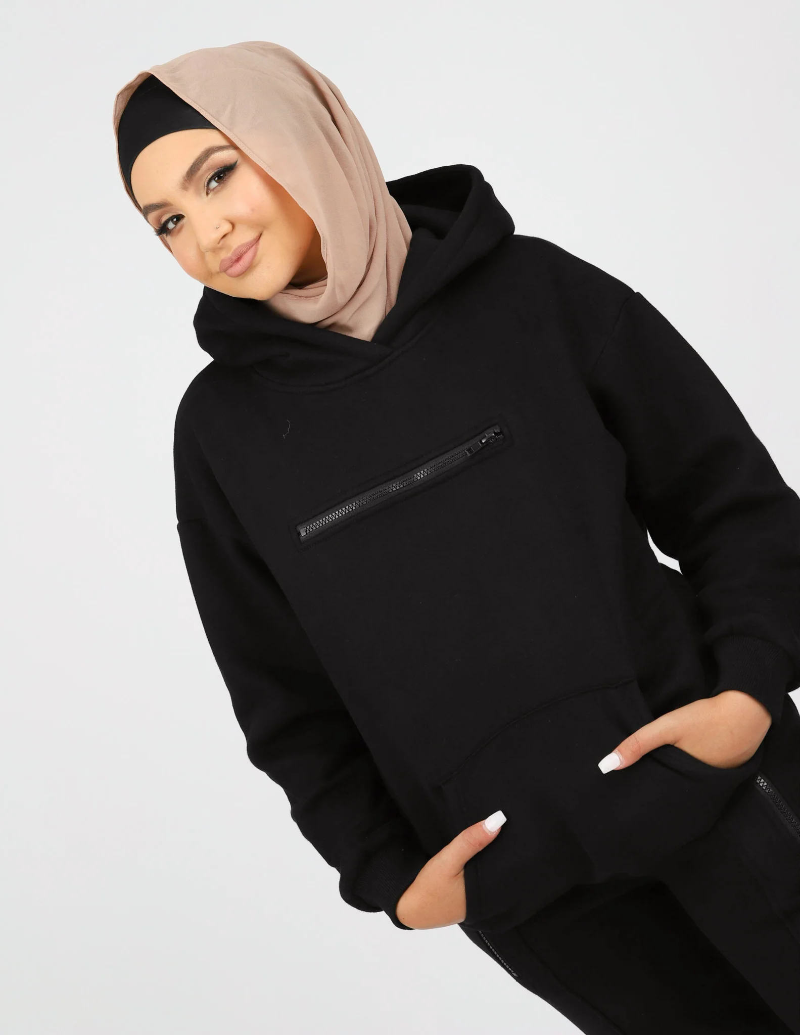Urban Zip Detail Hoody - Image 11