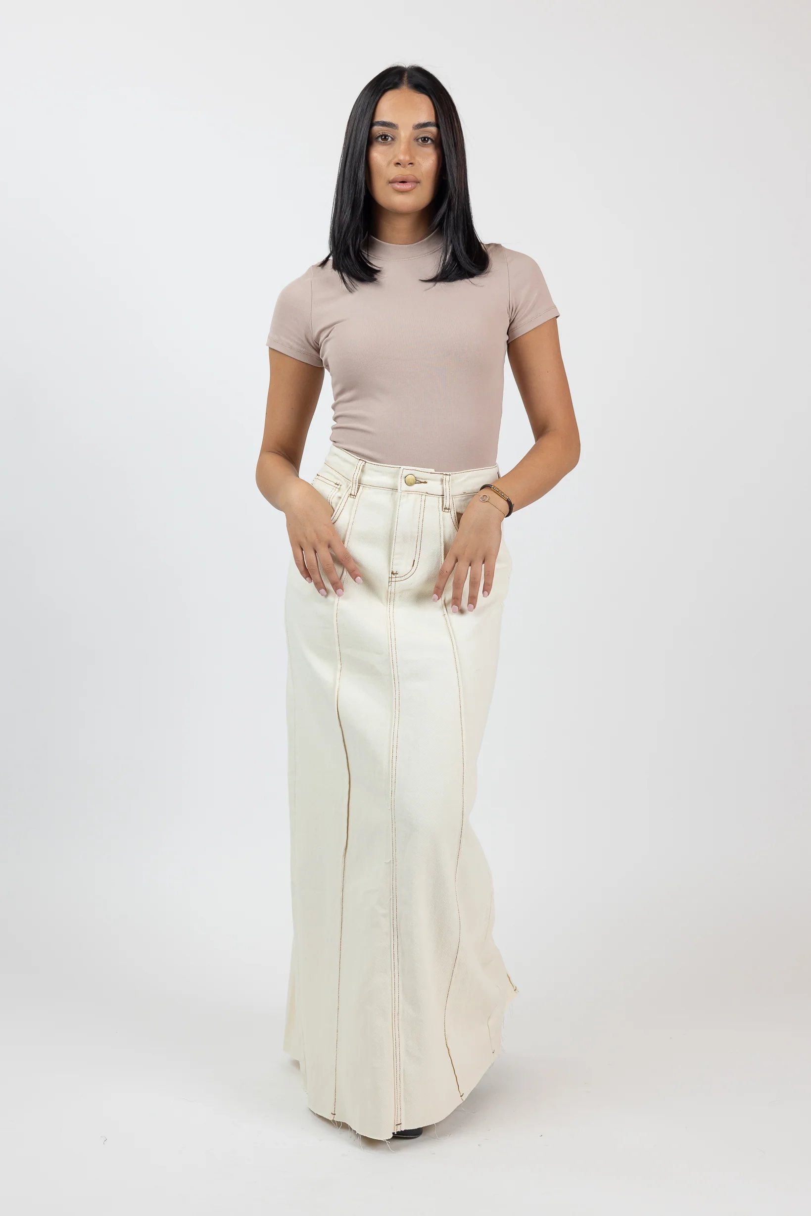 Halona Denim Maxi Skirt - Image 11