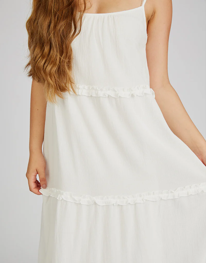 Halter Neck Linen Frill Dress - Image 11