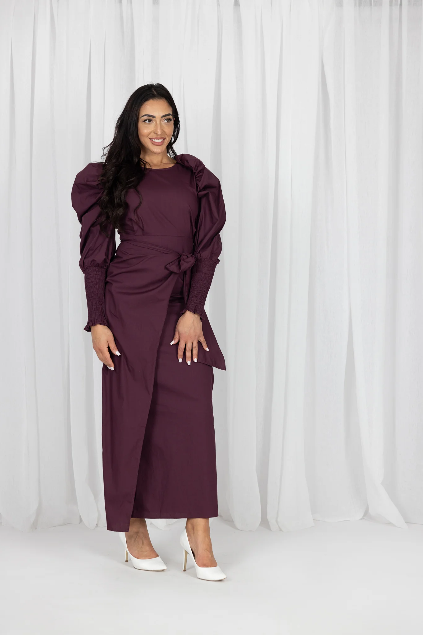 Harlow Puff Sleeve Maxi Dress - Image 15