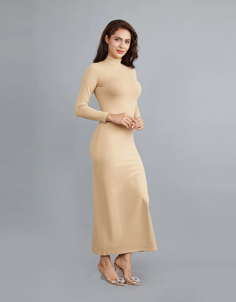 High Neck Body Dress - Light Shades - Image 10