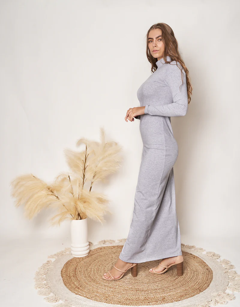 High Neck Body Dress - Light Shades - Image 8