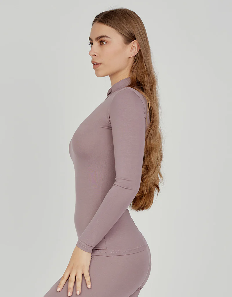 High Neck Cotton Body Top - Light Shades - Image 11