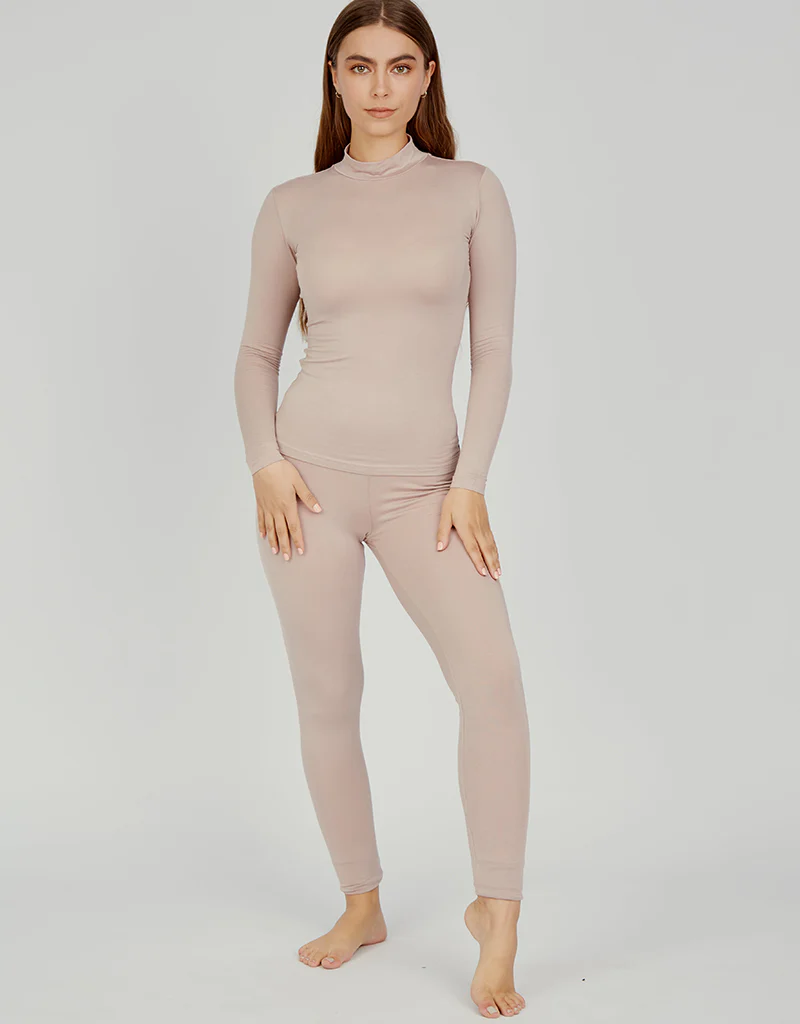 High Neck Cotton Body Top - Light Shades - Image 18