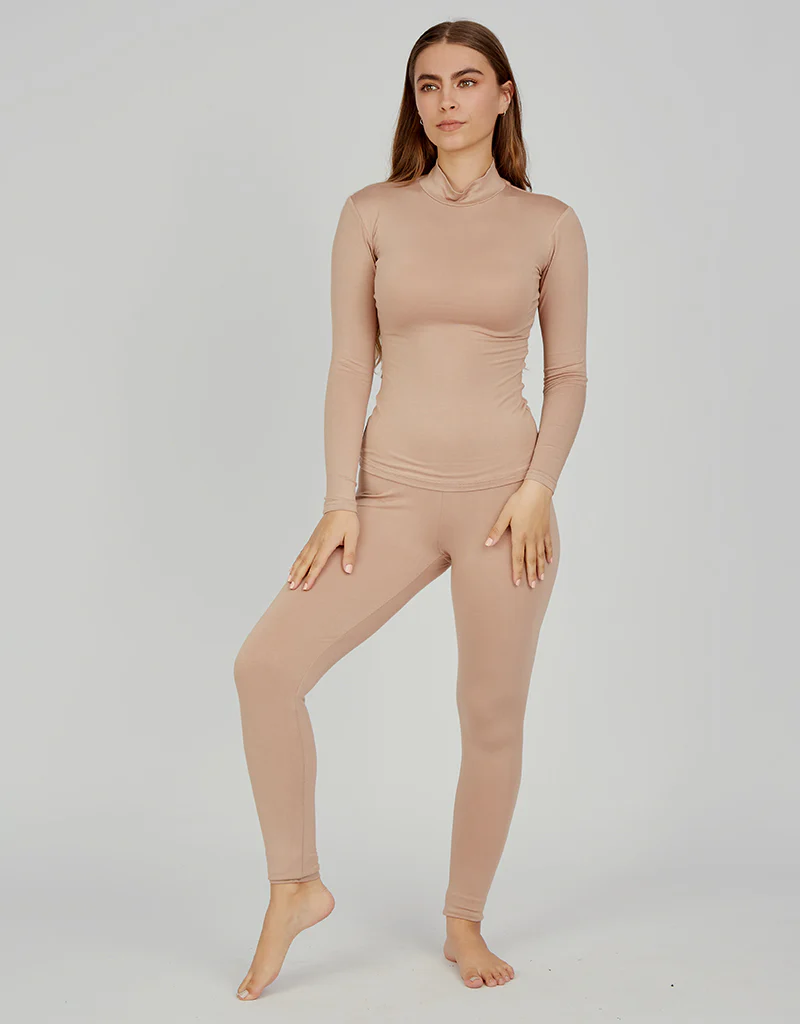 High Neck Cotton Body Top - Light Shades - Image 23