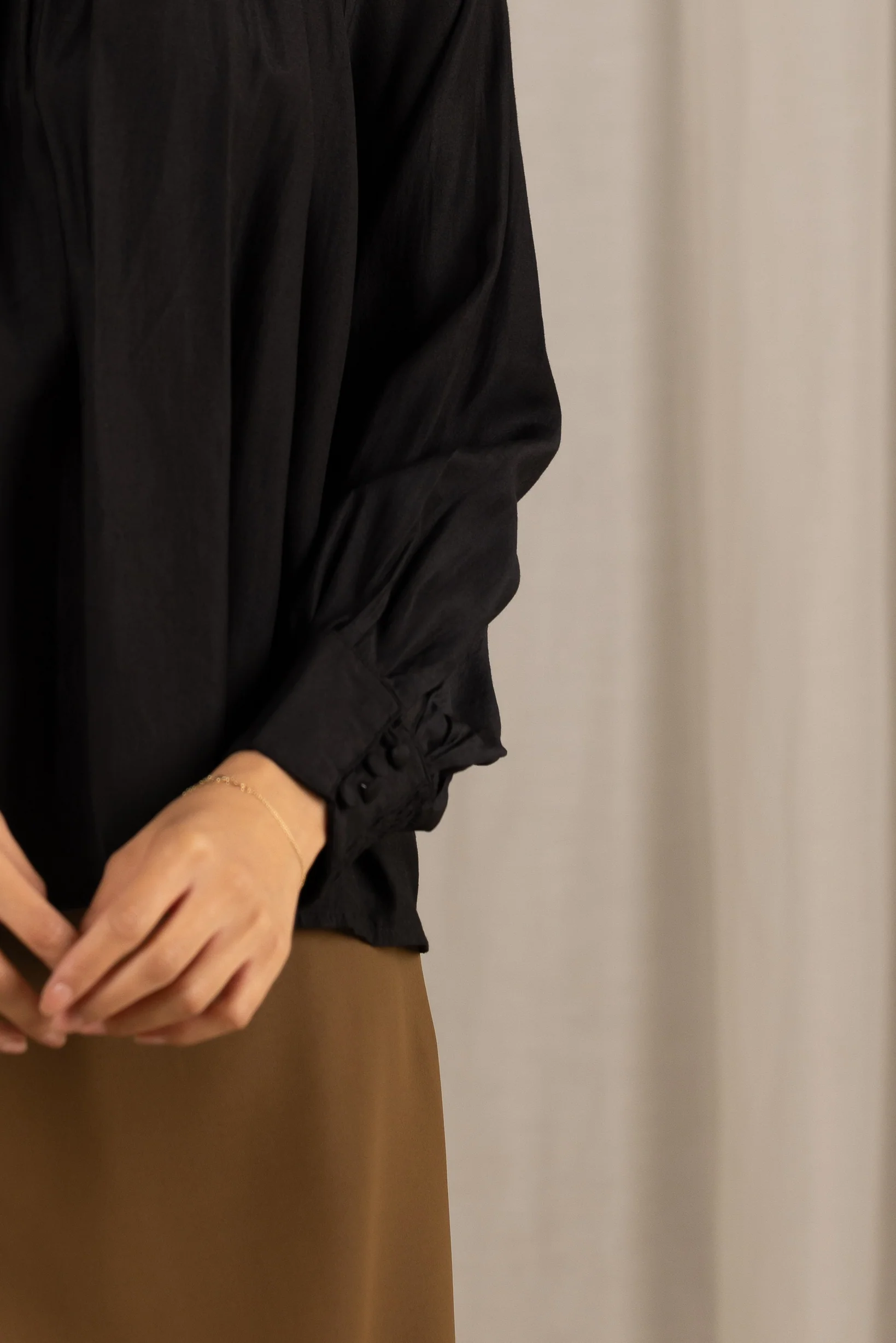 High Neck Detailed Blouse - Image 4
